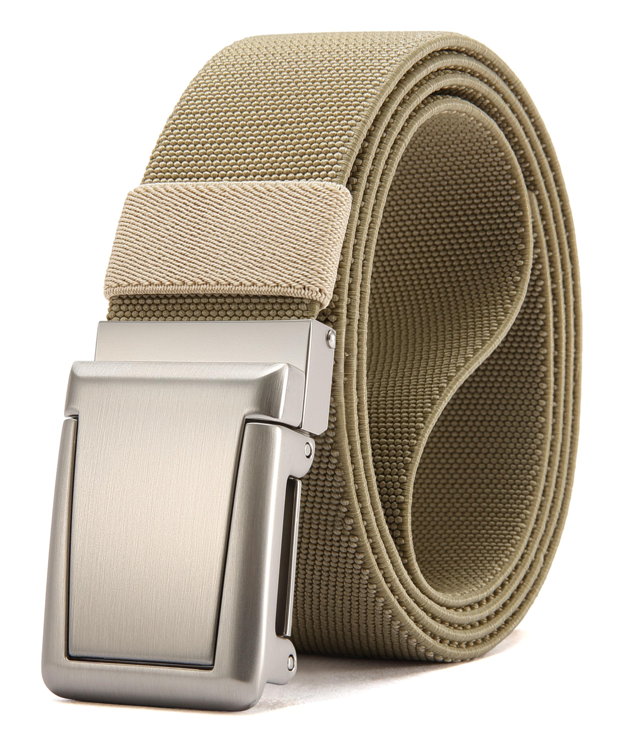 CHAOREN Tactical Belt Men - 1.5" Work Belt Nylon Stretch with Quick Release Zinc Alloy Buckle for Military Casual Jeans