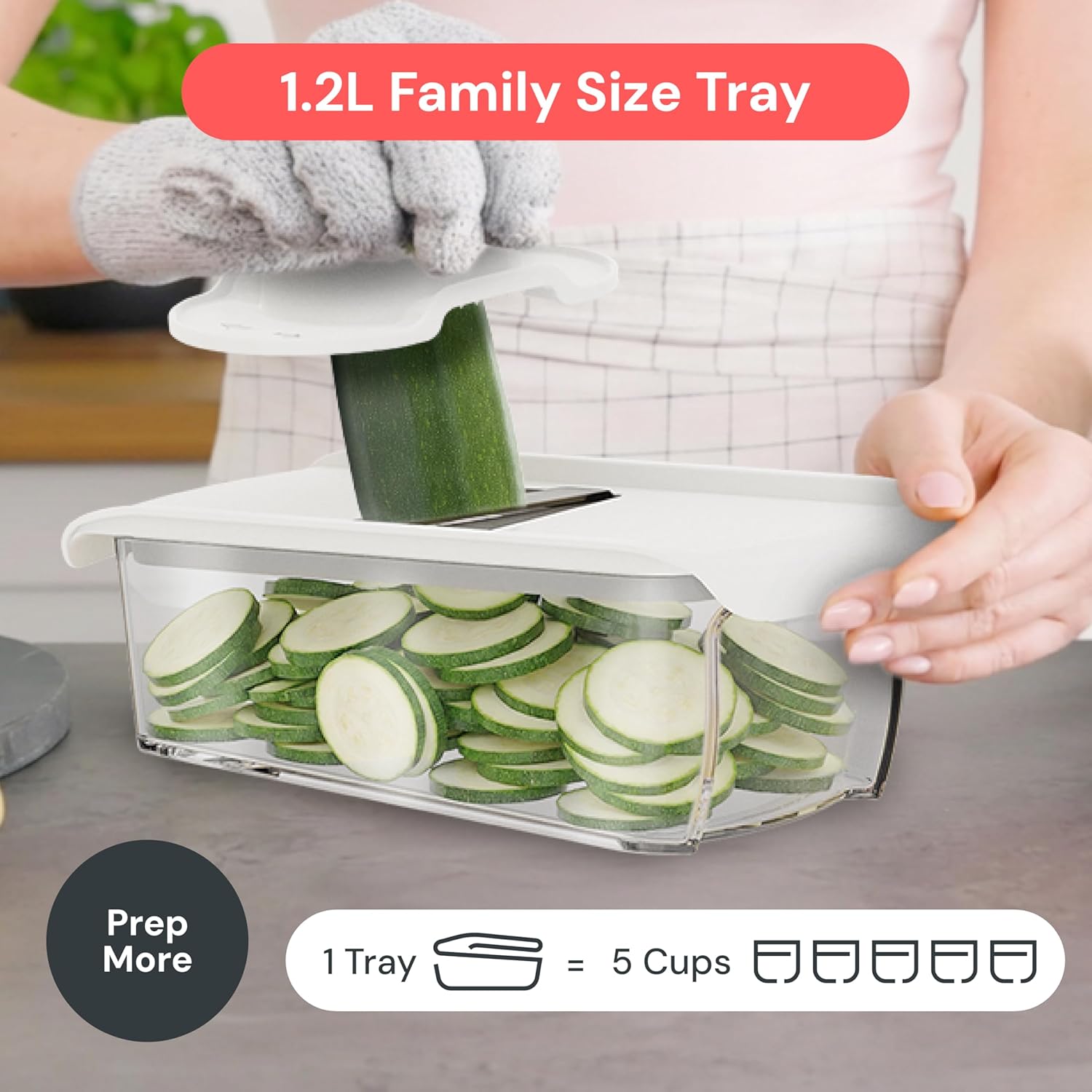 Fullstar Mandoline Slicer for Kitchen with Safety Glove (11 in 1)