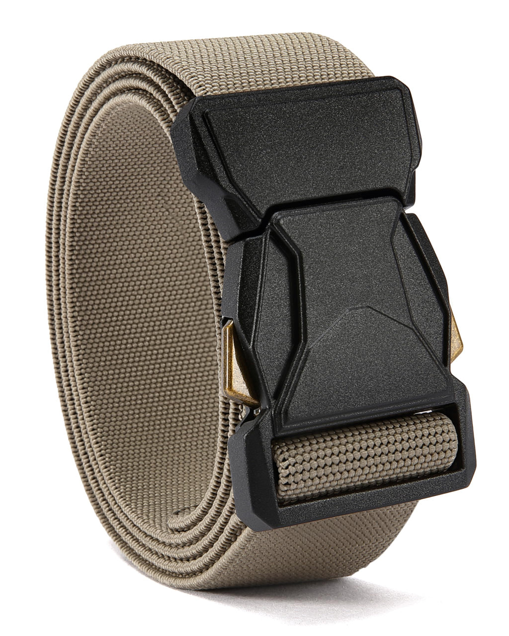 CHAOREN Tactical Belt Men - 1.5" Nylon Stretch Military Mens Belt - Quick Release for Work Heavy Duty
