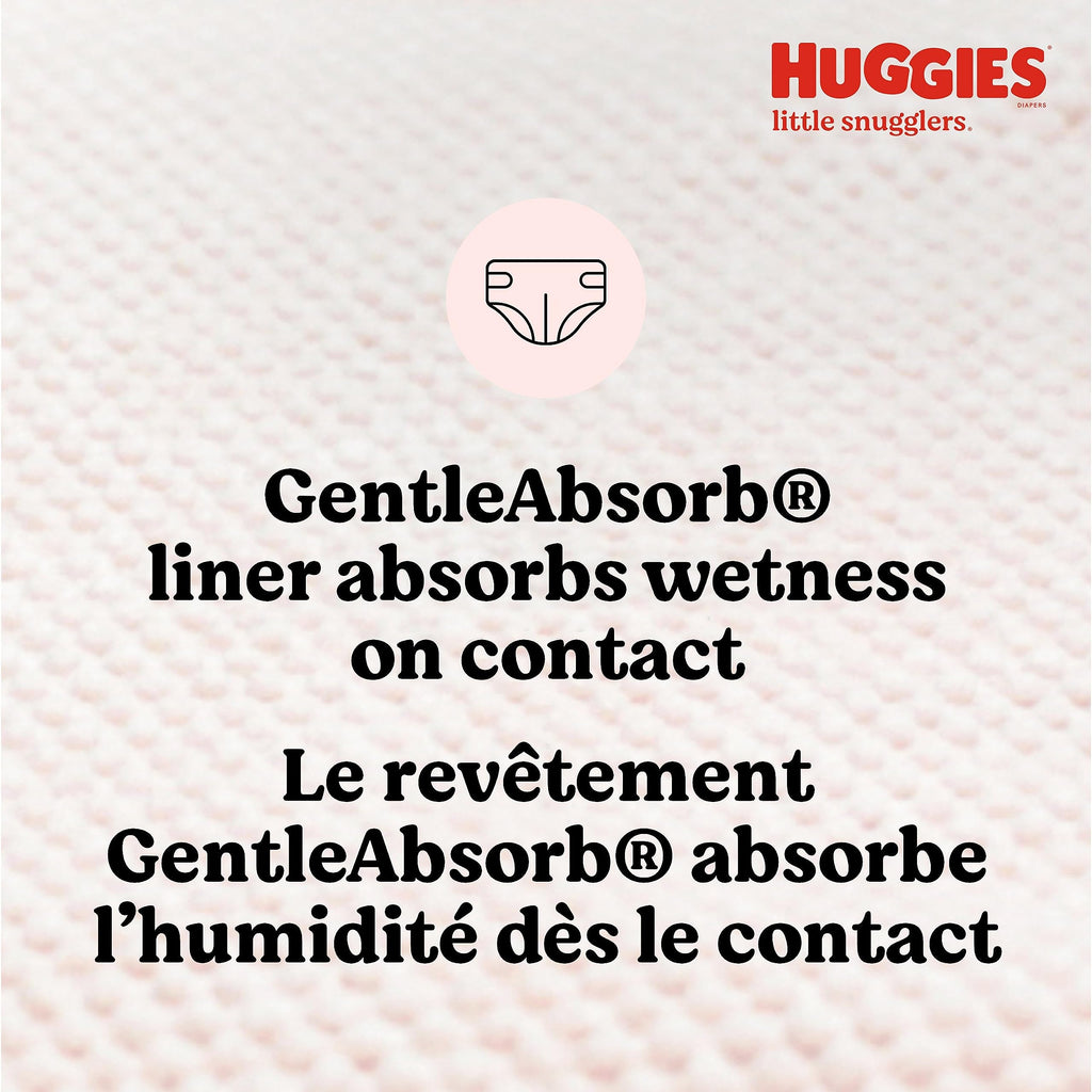 HUGGIES Newborn Diapers - HUGGIES Little Snugglers Disposable Baby Diapers, 84ct, Giga Pack