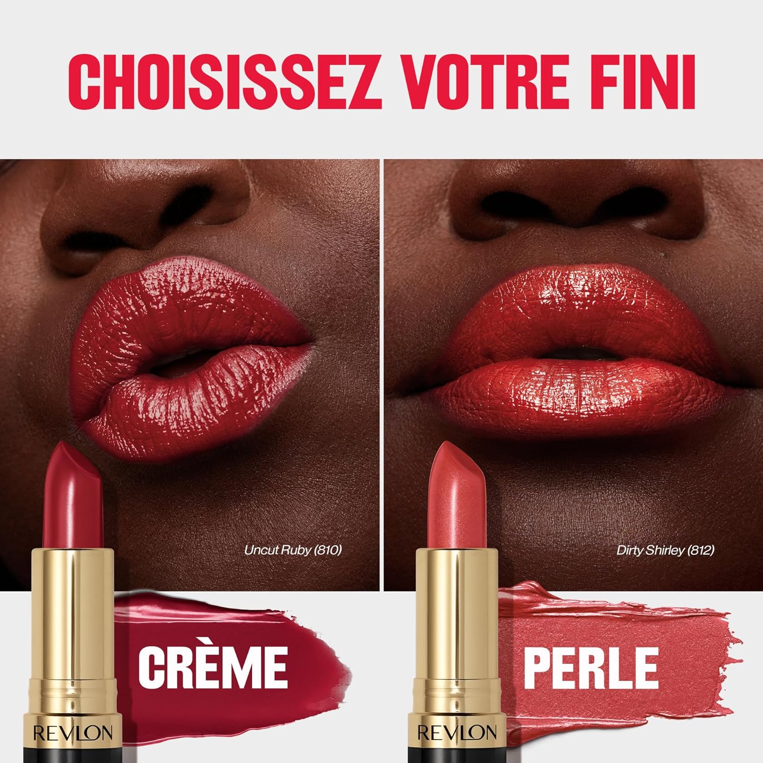 REVLON Lipstick, Super Lustrous Lipstick, Creamy Formula For Soft, Fuller-Looking Lips, Moisturized Feel, 755 Bare It All, 0.15 oz