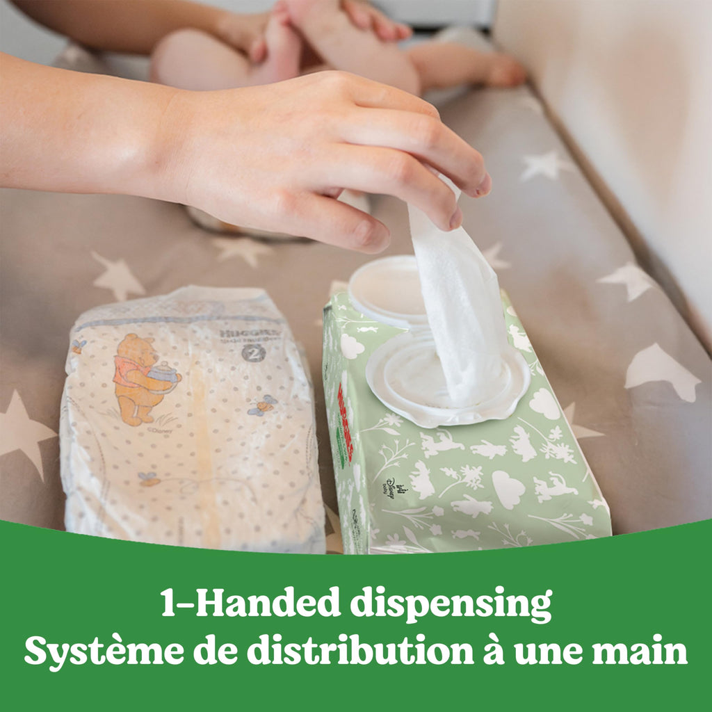 Huggies Natural Care Sensitive Baby Wipes, Unscented, Hypoallergenic, 99% Purified Water, 15 Flip-Top Packs (960 Wipes Total)