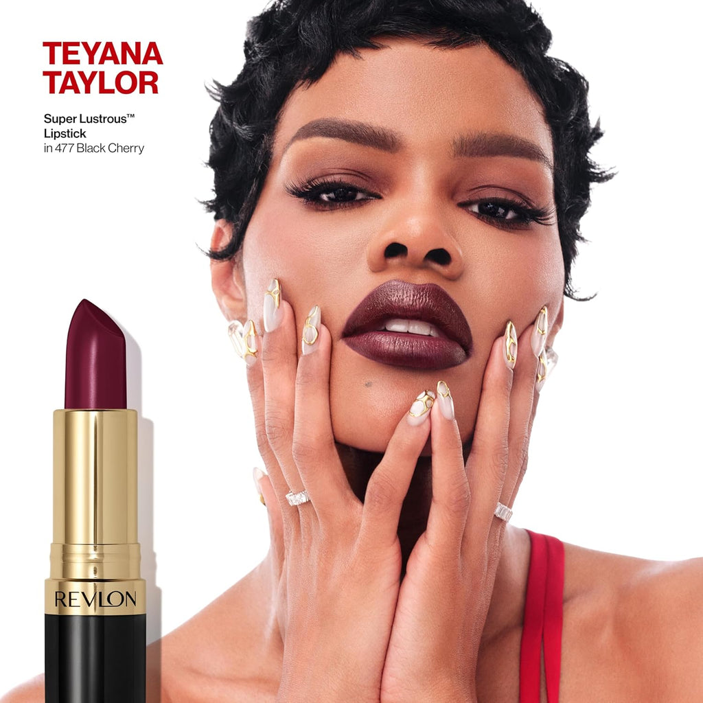 REVLON Lipstick, Super Lustrous Lipstick, Creamy Formula For Soft, Fuller-Looking Lips, Moisturized Feel, 755 Bare It All, 0.15 oz