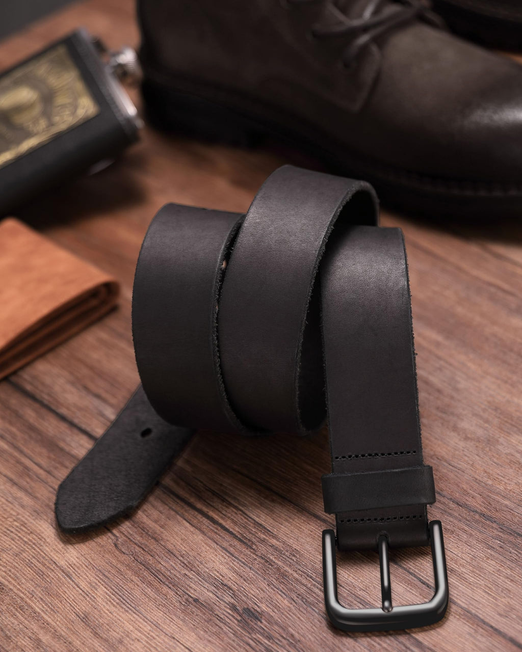 CHAOREN Belts Men - Full Grain Leather Belt for Jeans - Designed for Work Casual Occasion