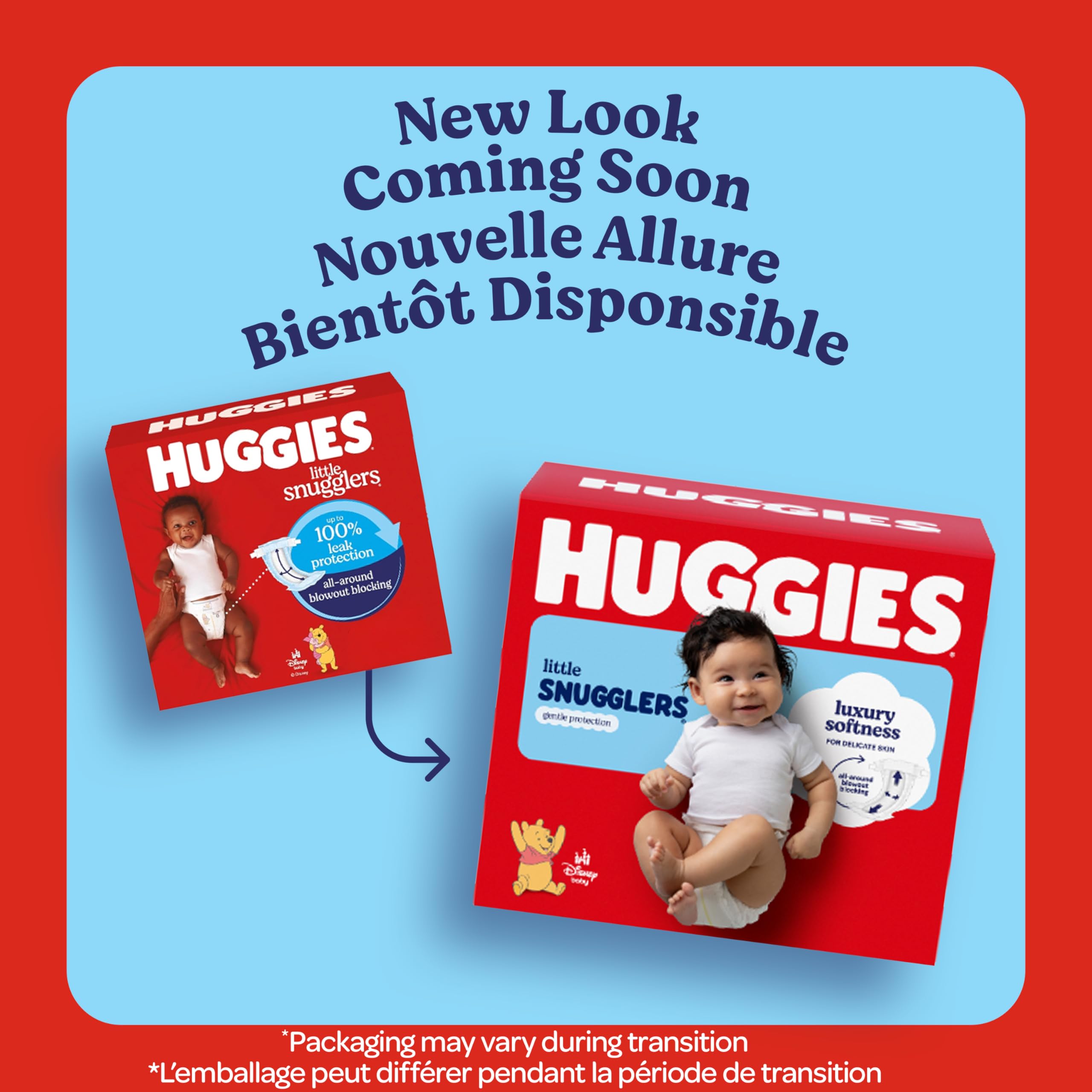 HUGGIES Newborn Diapers - HUGGIES Little Snugglers Disposable Baby Diapers, 84ct, Giga Pack
