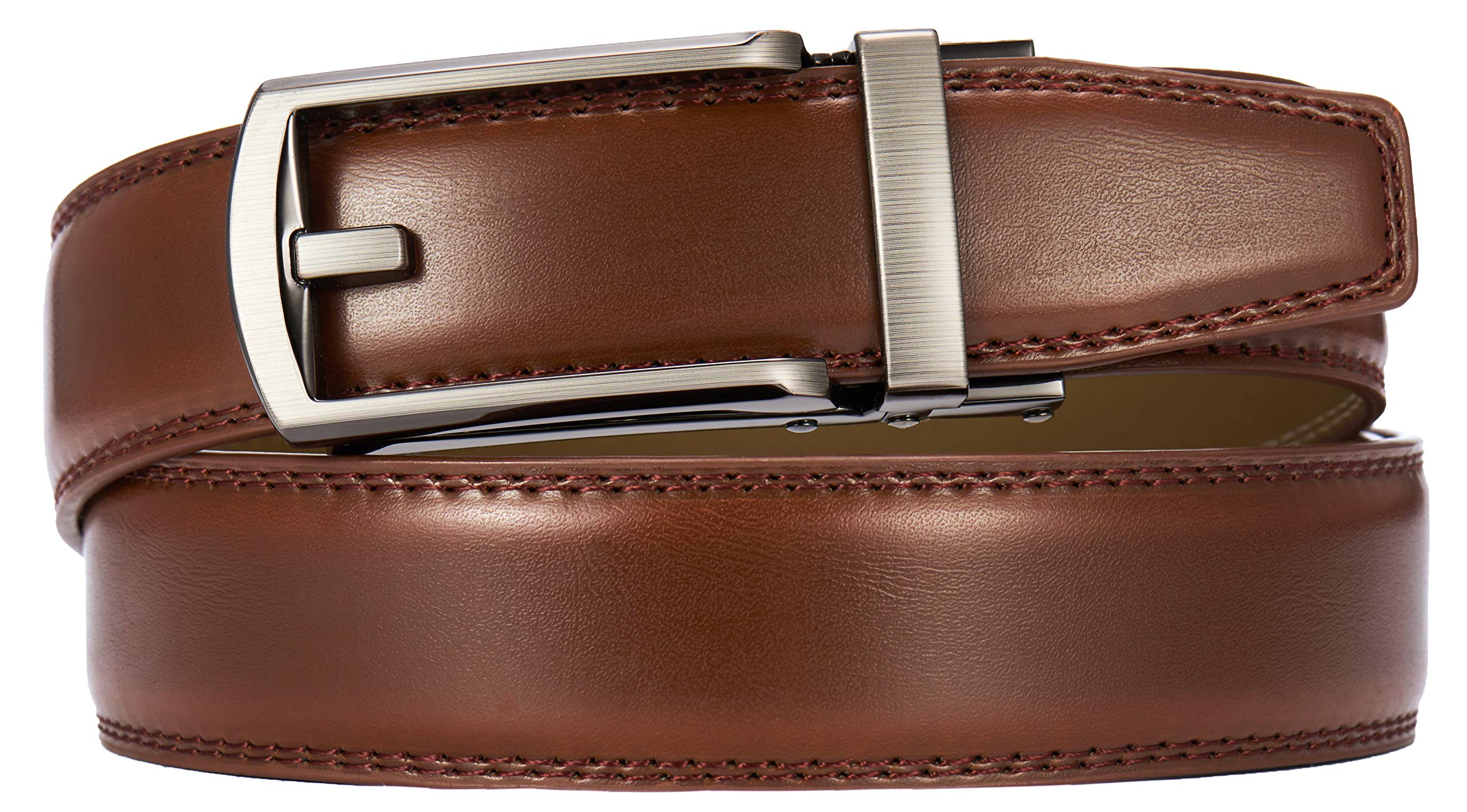 CHAOREN Ratchet Belts Men Buckley Belt, 1 1/4" Mens Belts Leather Dress Belt, Companion to Formal Suit