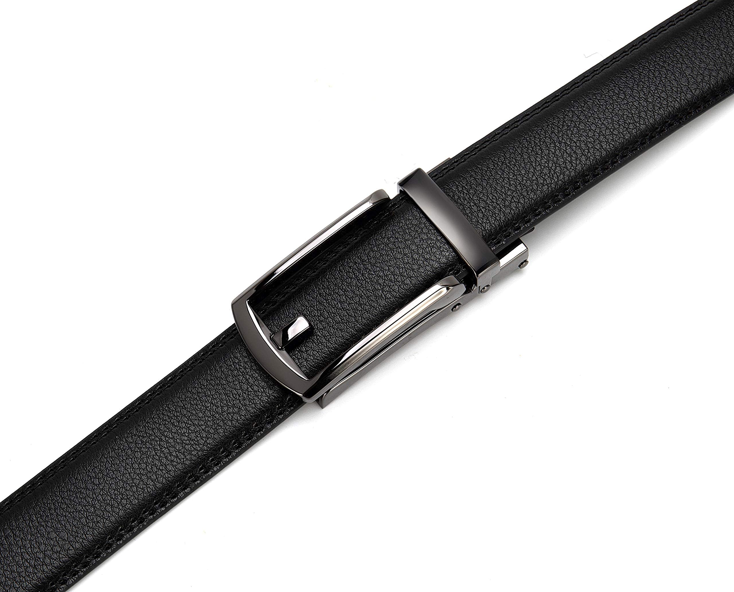 CHAOREN Ratchet Belts Men Buckley Belt, 1 1/4" Mens Belts Leather Dress Belt, Companion to Formal Suit