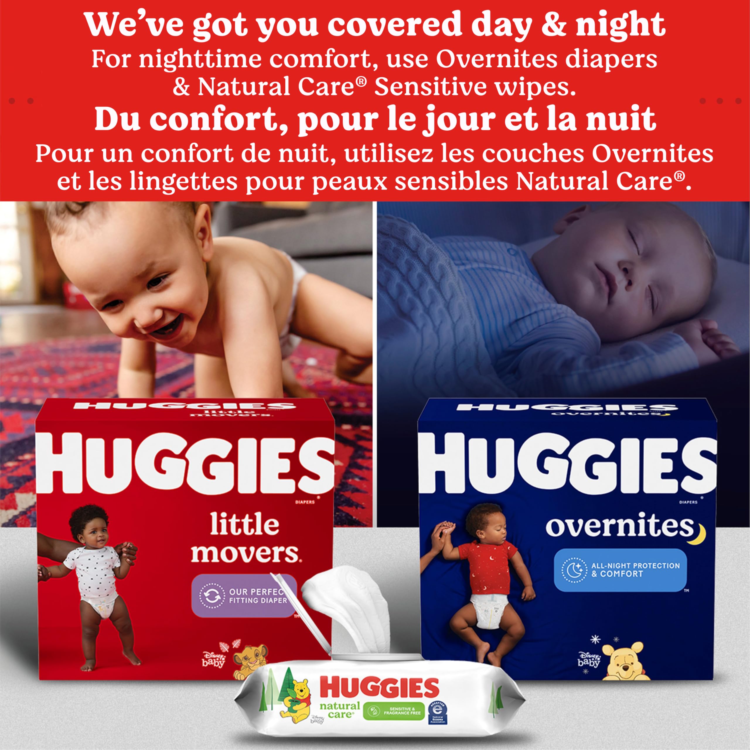 Huggies Overnites Size 4 Overnight Diapers (22-37 lbs), 58 Ct