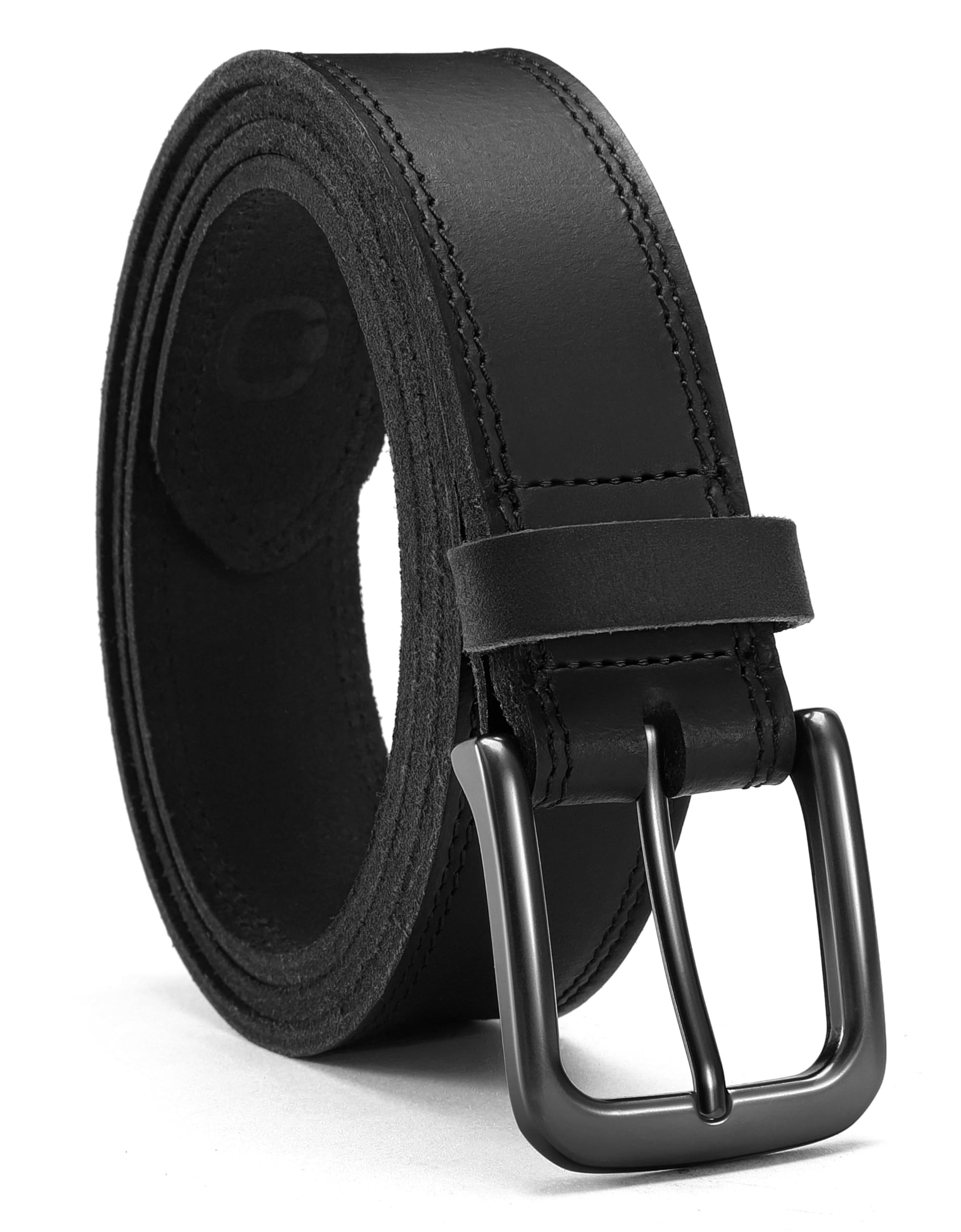 CHAOREN Mens Belts Leather - 35mm Genuine Leather Belts for Men - Ideal Match for Casual Jeans