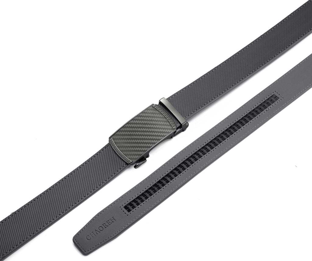 CHAOREN Mens Belt Leather Belts for Men Ratchet Belt, Customizable Fit (35mm)