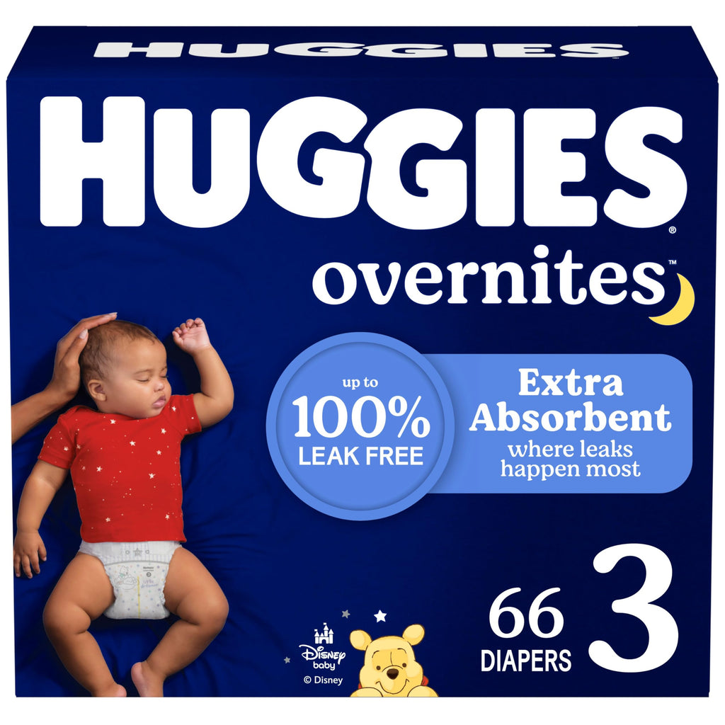 Huggies Overnites Size 4 Overnight Diapers (22-37 lbs), 58 Ct
