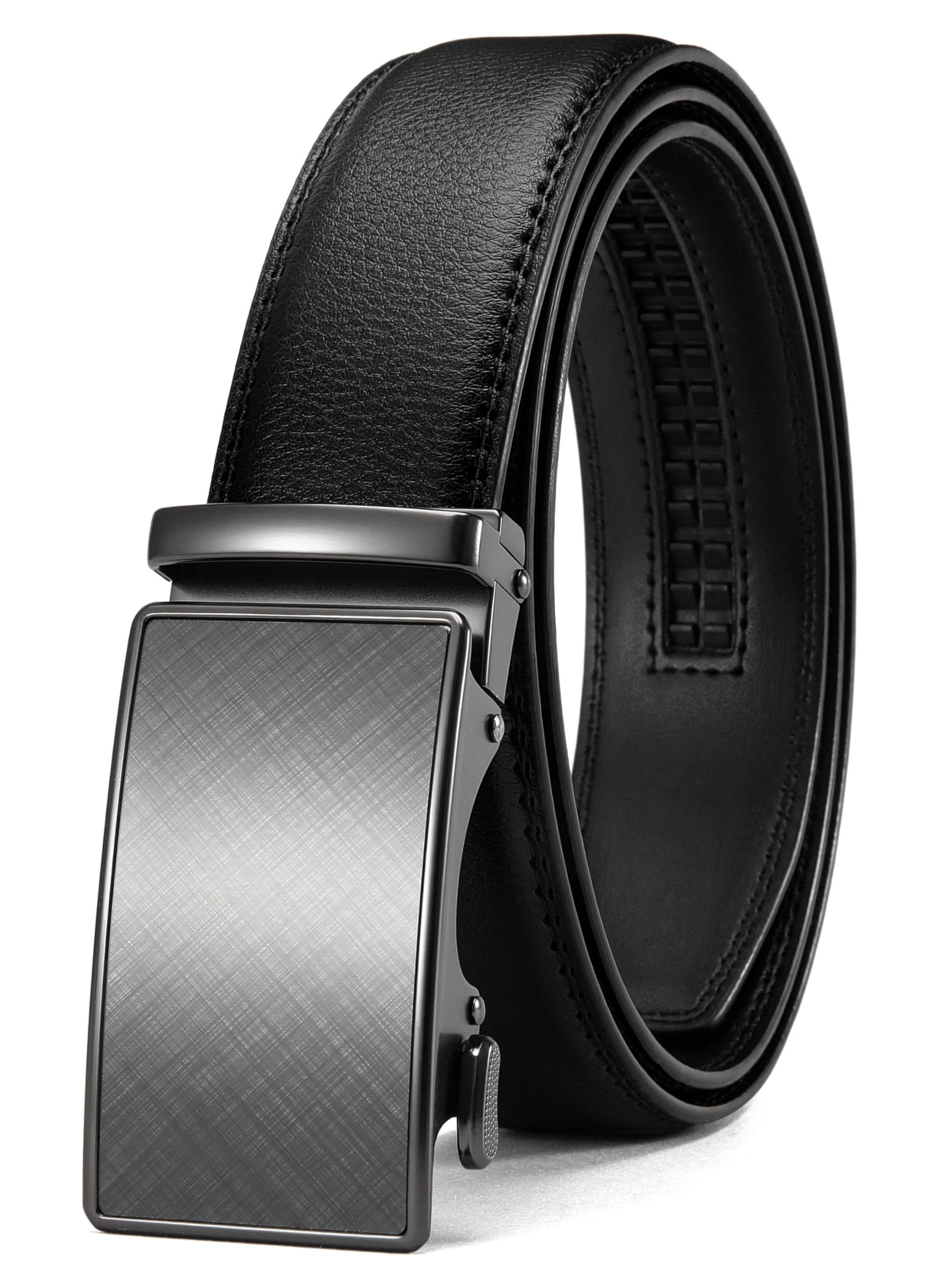 CHAOREN Ratchet Belts Men, 1 3/8" Mens Belts Leather for Dress, Micro Adjustable Fit Everywhere