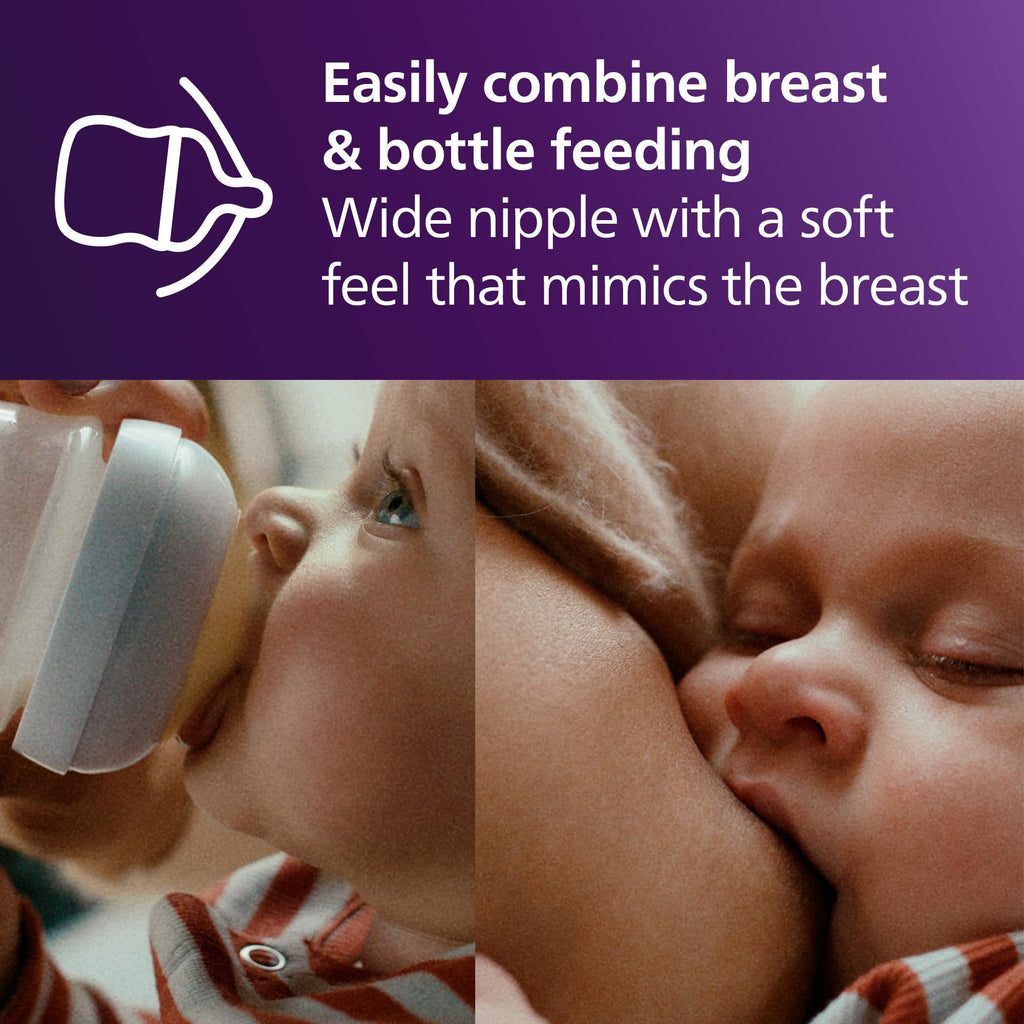 Philips Avent Natural Response Nipples, Extra Fast Flow (Flow 5), 6m+, 4-pack, SCY965/44