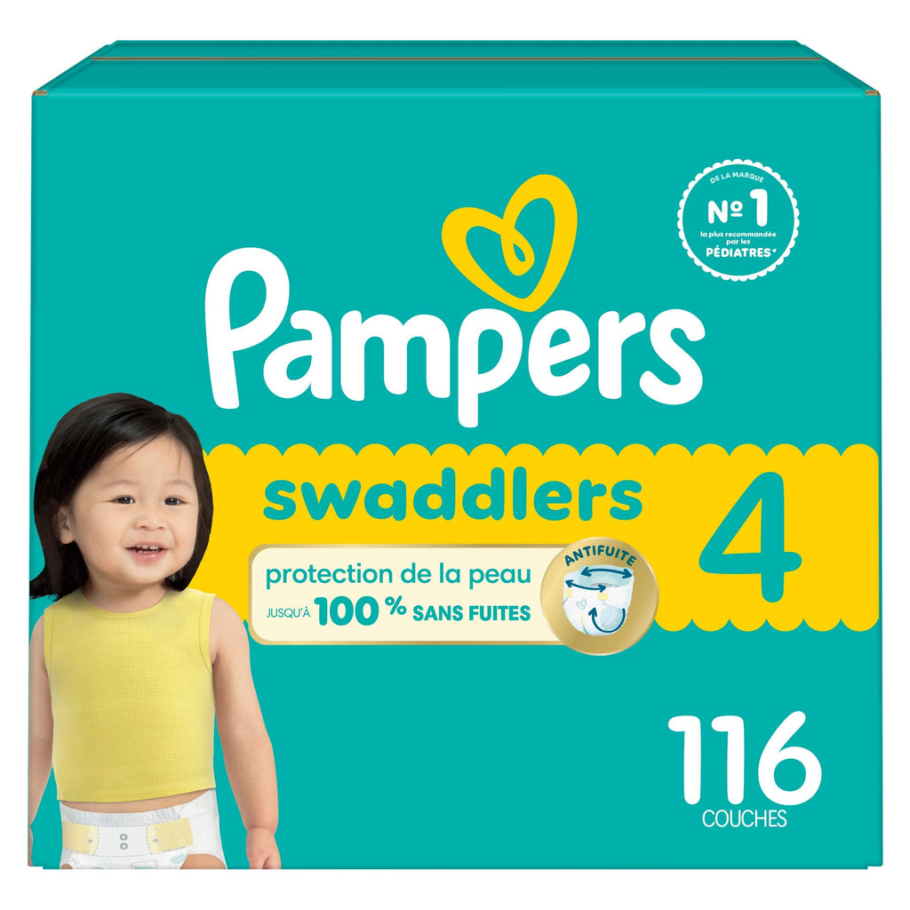 Pampers, Swaddlers Diapers, Ultra Absorbent Disposable Infant Diaper, Size 5 (12.25+ kg), 100 Count