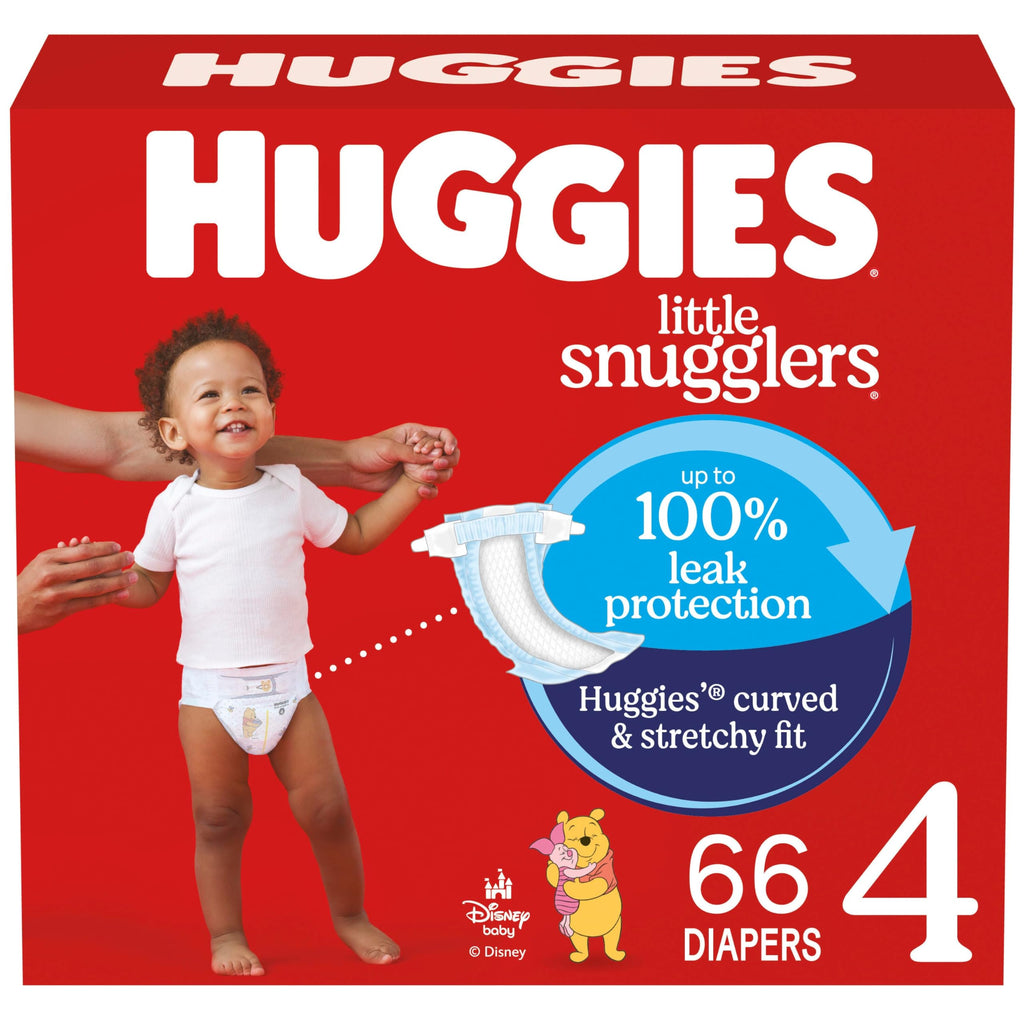 HUGGIES Newborn Diapers - HUGGIES Little Snugglers Disposable Baby Diapers, 84ct, Giga Pack