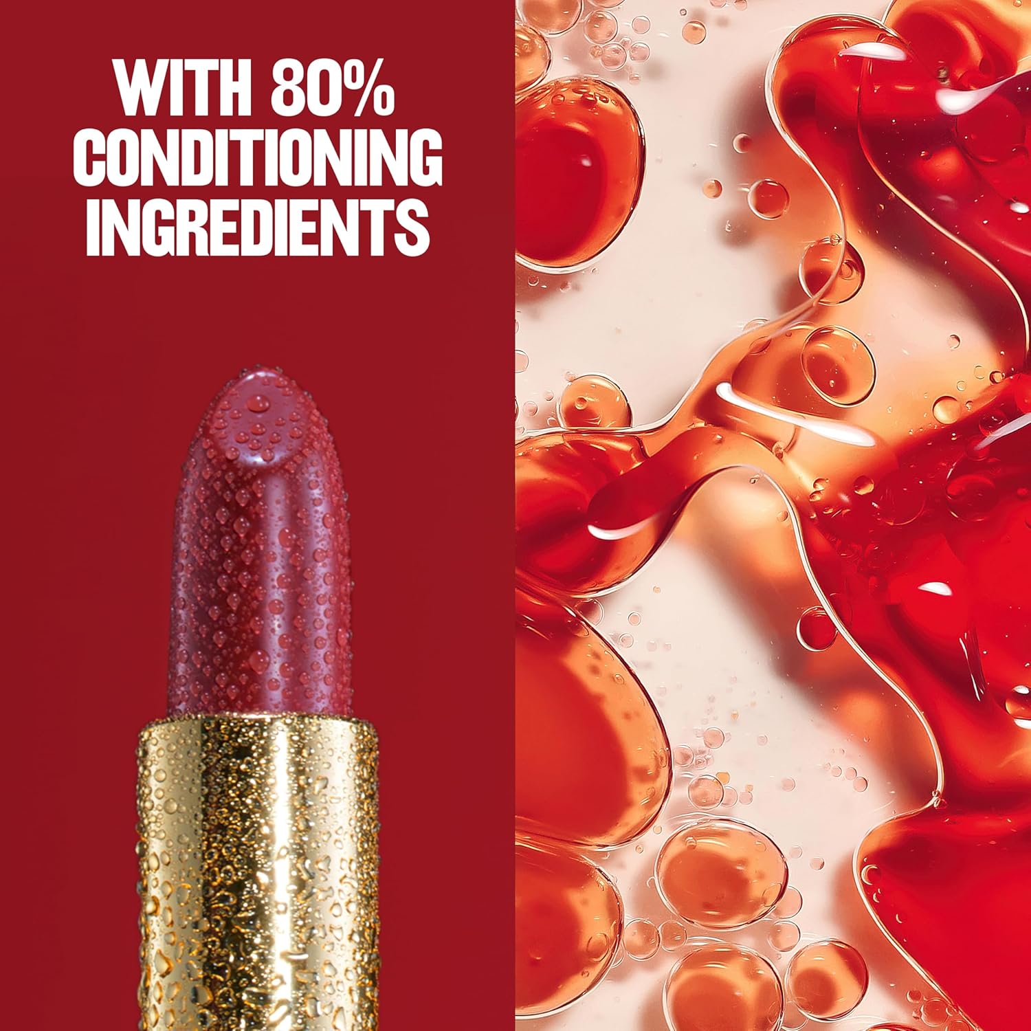 REVLON Lipstick, Super Lustrous Lipstick, Creamy Formula For Soft, Fuller-Looking Lips, Moisturized Feel, 755 Bare It All, 0.15 oz
