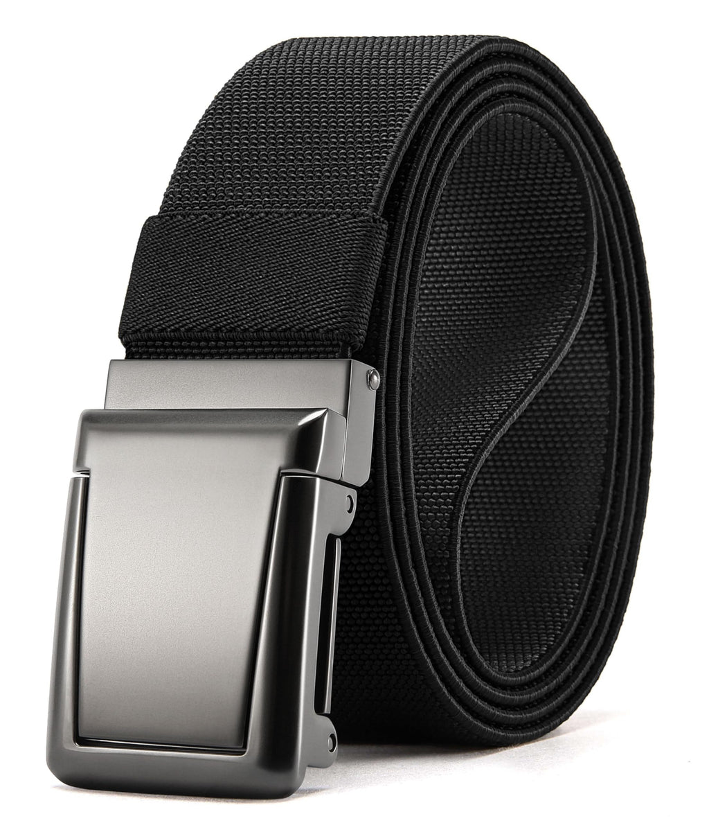 CHAOREN Tactical Belt Men - 1.5" Work Belt Nylon Stretch with Quick Release Zinc Alloy Buckle for Military Casual Jeans