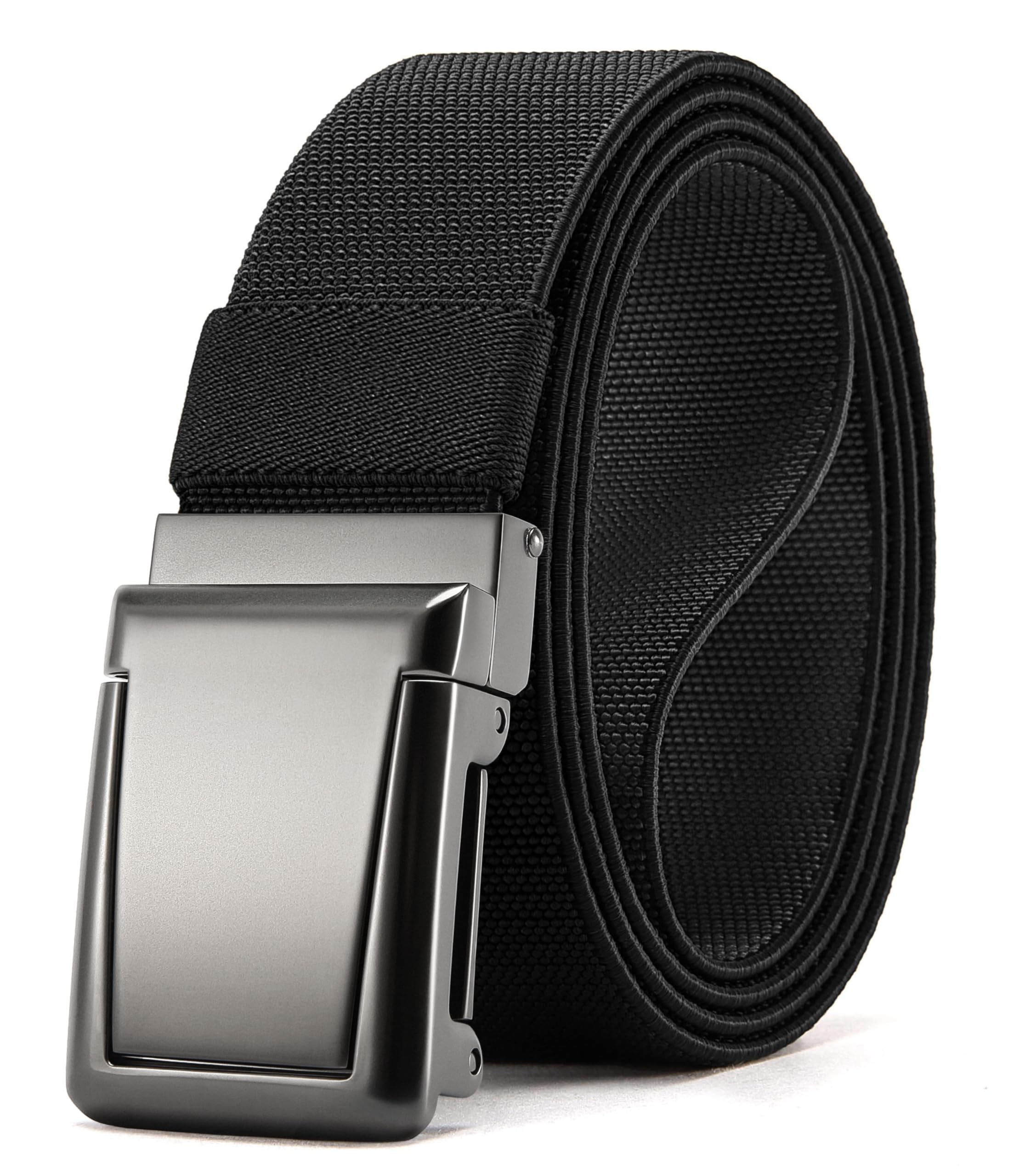 CHAOREN Tactical Belt Men - 1.5" Work Belt Nylon Stretch with Quick Release Zinc Alloy Buckle for Military Casual Jeans