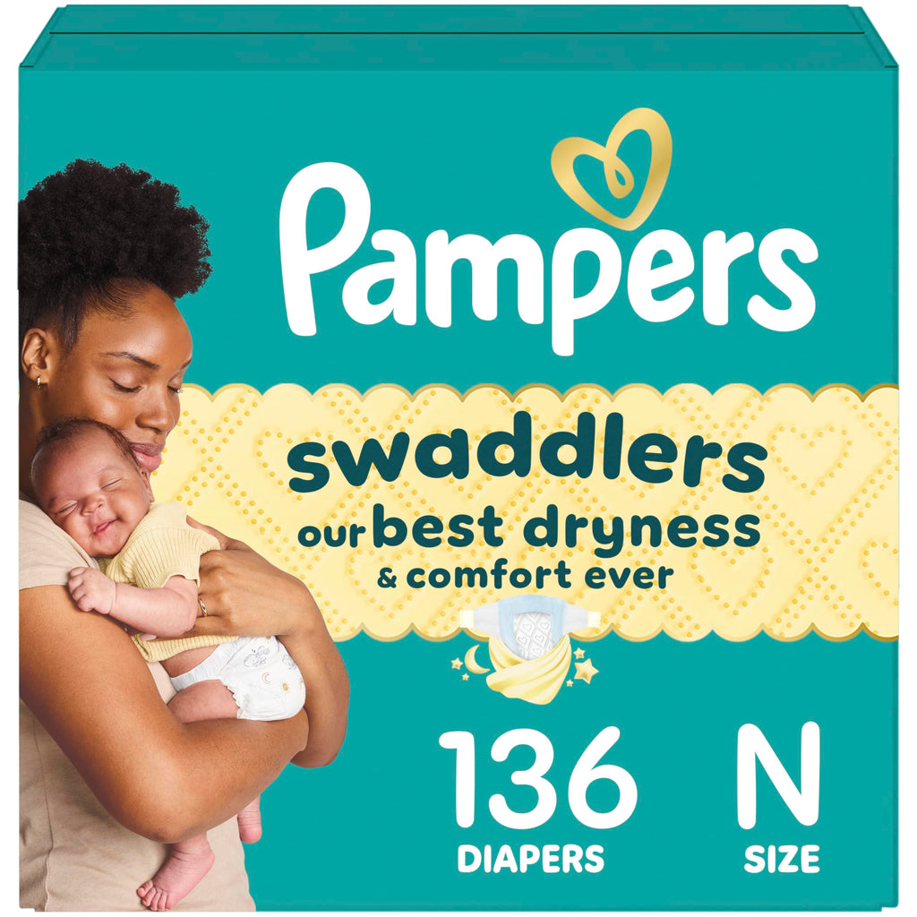 Pampers, Swaddlers Diapers, Ultra Absorbent Disposable Infant Diaper, Size 5 (12.25+ kg), 100 Count