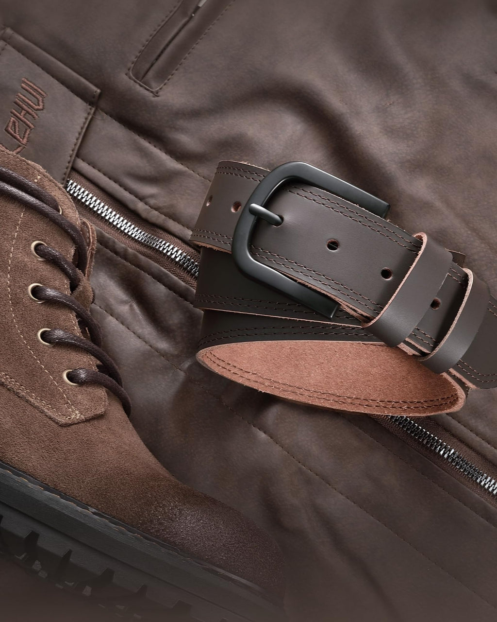 CHAOREN Belts Men - Full Grain Leather Belt for Jeans - Designed for Work Casual Occasion