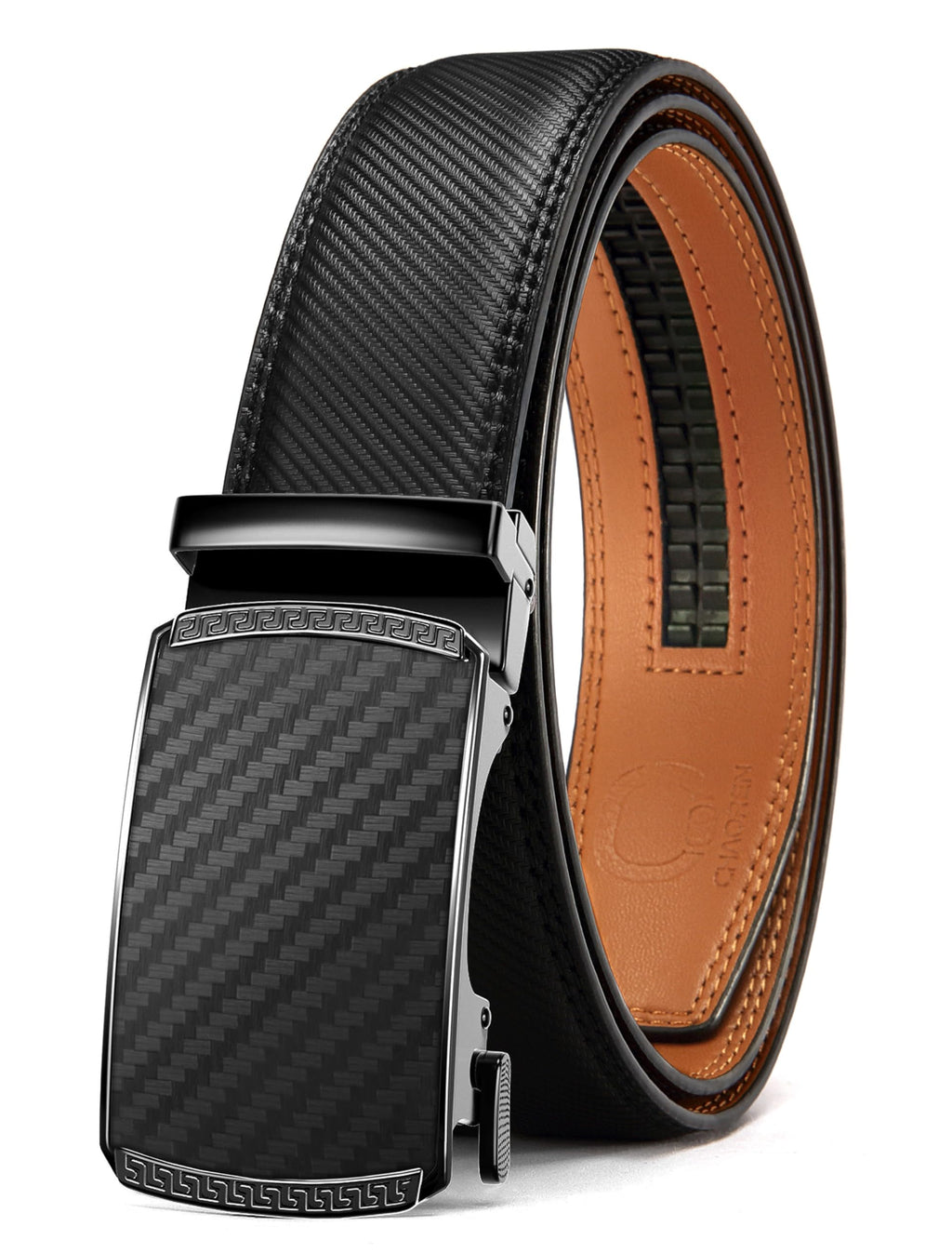 CHAOREN Ratchet Belts Men, 1 3/8" Mens Belts Leather for Dress, Micro Adjustable Fit Everywhere