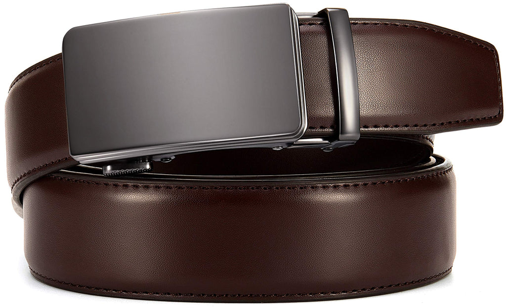 CHAOREN Ratchet Belts Men, 1 3/8" Mens Belts Leather for Dress, Micro Adjustable Fit Everywhere