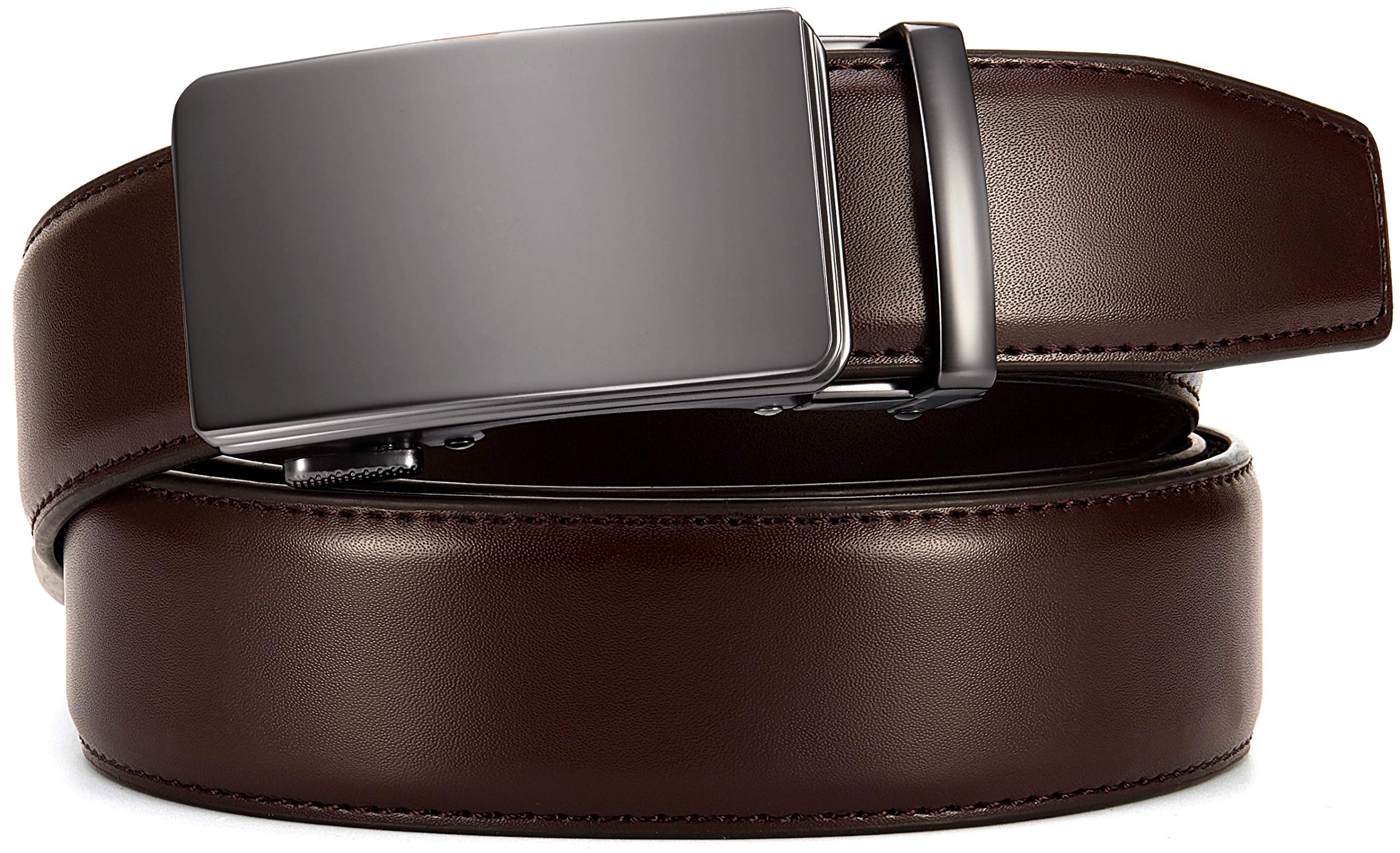 CHAOREN Ratchet Belts Men, 1 3/8" Mens Belts Leather for Dress, Micro Adjustable Fit Everywhere