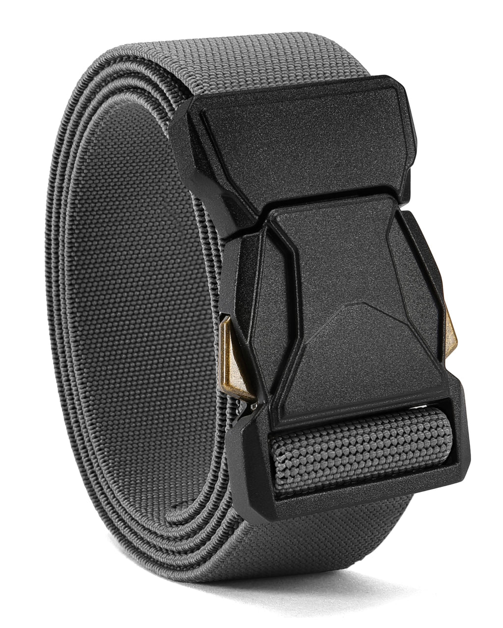 CHAOREN Tactical Belt Men - 1.5" Nylon Stretch Military Mens Belt - Quick Release for Work Heavy Duty