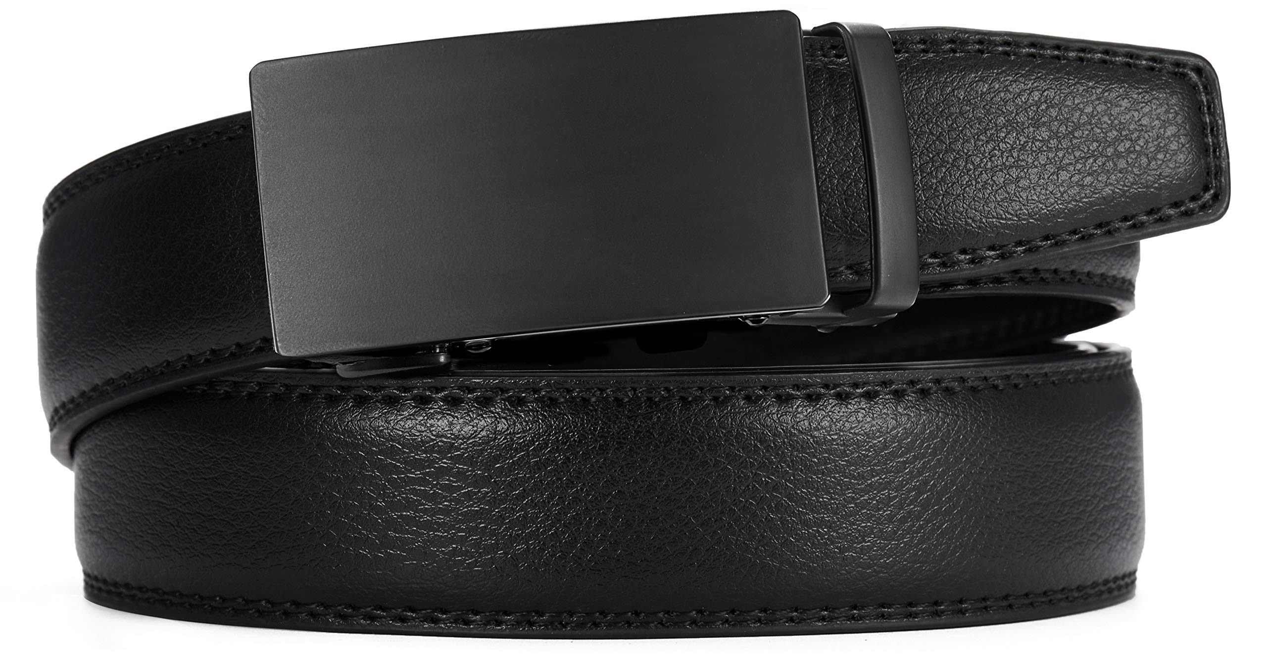 CHAOREN Ratchet Belts Men, 1 3/8" Mens Belts Leather for Dress, Micro Adjustable Fit Everywhere