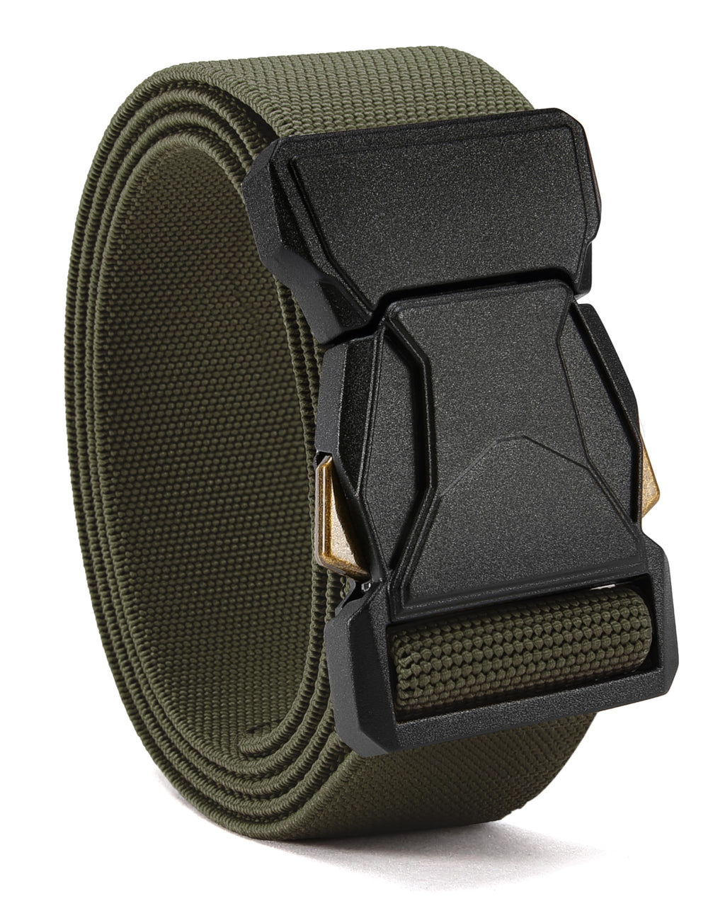 CHAOREN Tactical Belt Men - 1.5" Nylon Stretch Military Mens Belt - Quick Release for Work Heavy Duty