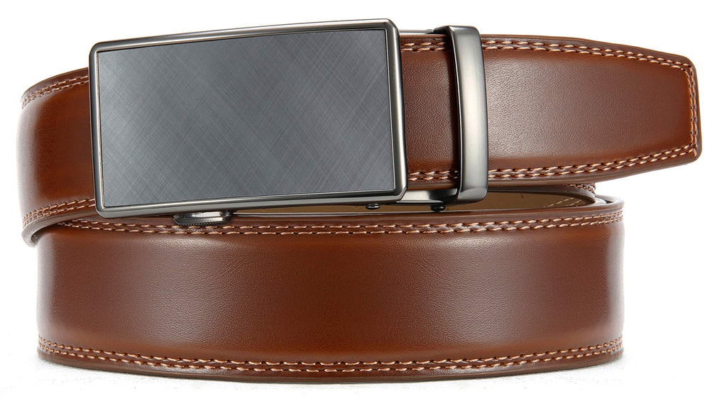 CHAOREN Ratchet Belts Men, 1 3/8" Mens Belts Leather for Dress, Micro Adjustable Fit Everywhere