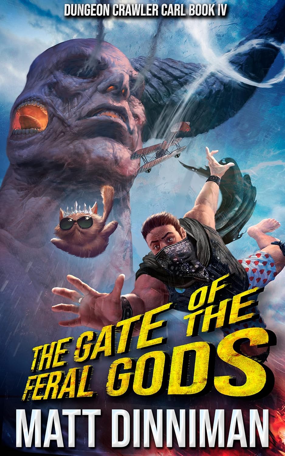 Couverture du livre The Gate of the Feral Gods, Matt Dinniman, héros et monstre