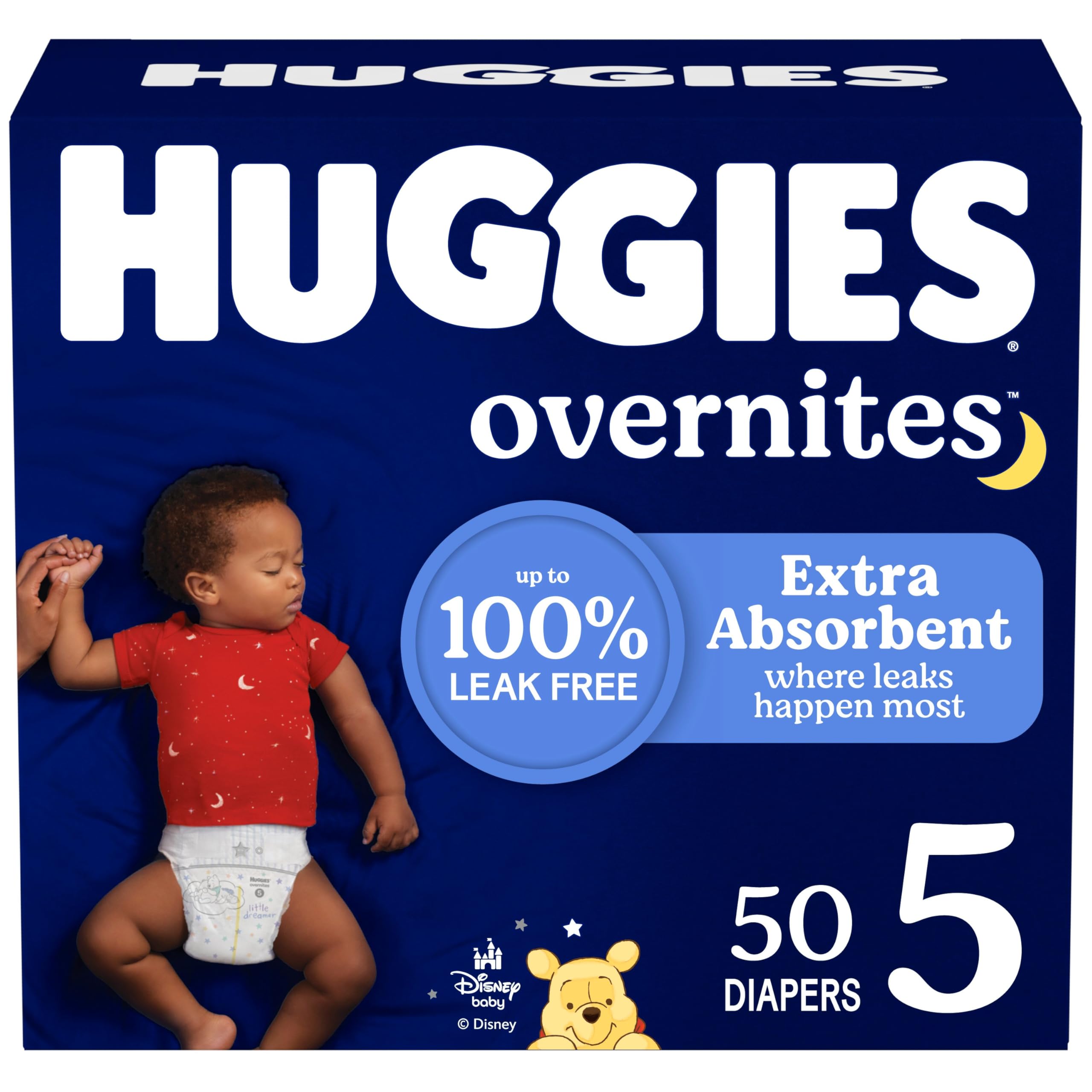 Huggies Overnites Size 4 Overnight Diapers (22-37 lbs), 58 Ct