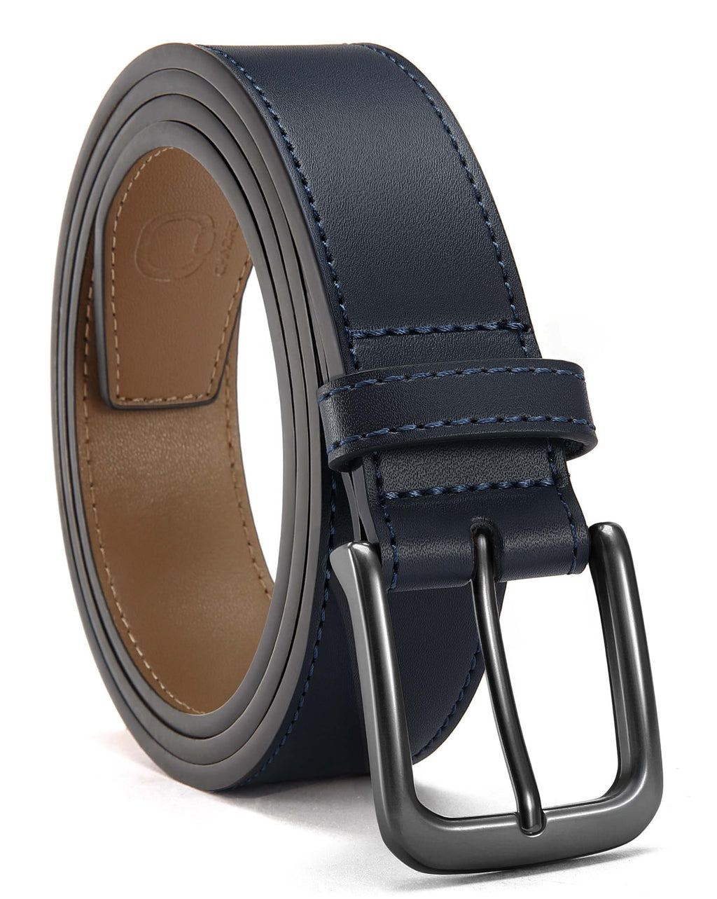 CHAOREN Mens Belts Leather - 35mm Genuine Leather Belts for Men - Ideal Match for Casual Jeans
