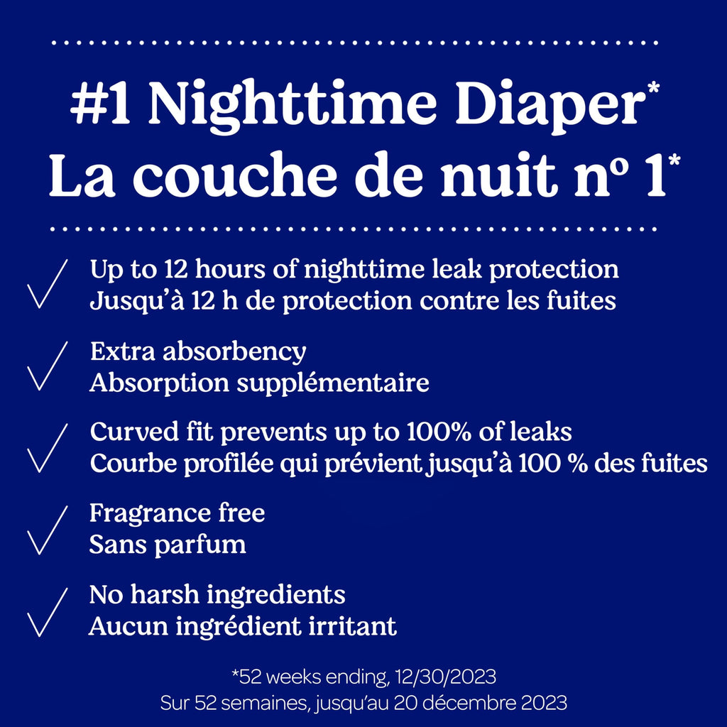 Huggies Overnites Size 4 Overnight Diapers (22-37 lbs), 58 Ct