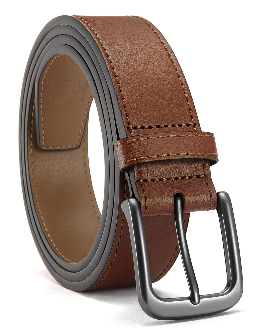 CHAOREN Mens Belts Leather - 35mm Genuine Leather Belts for Men - Ideal Match for Casual Jeans