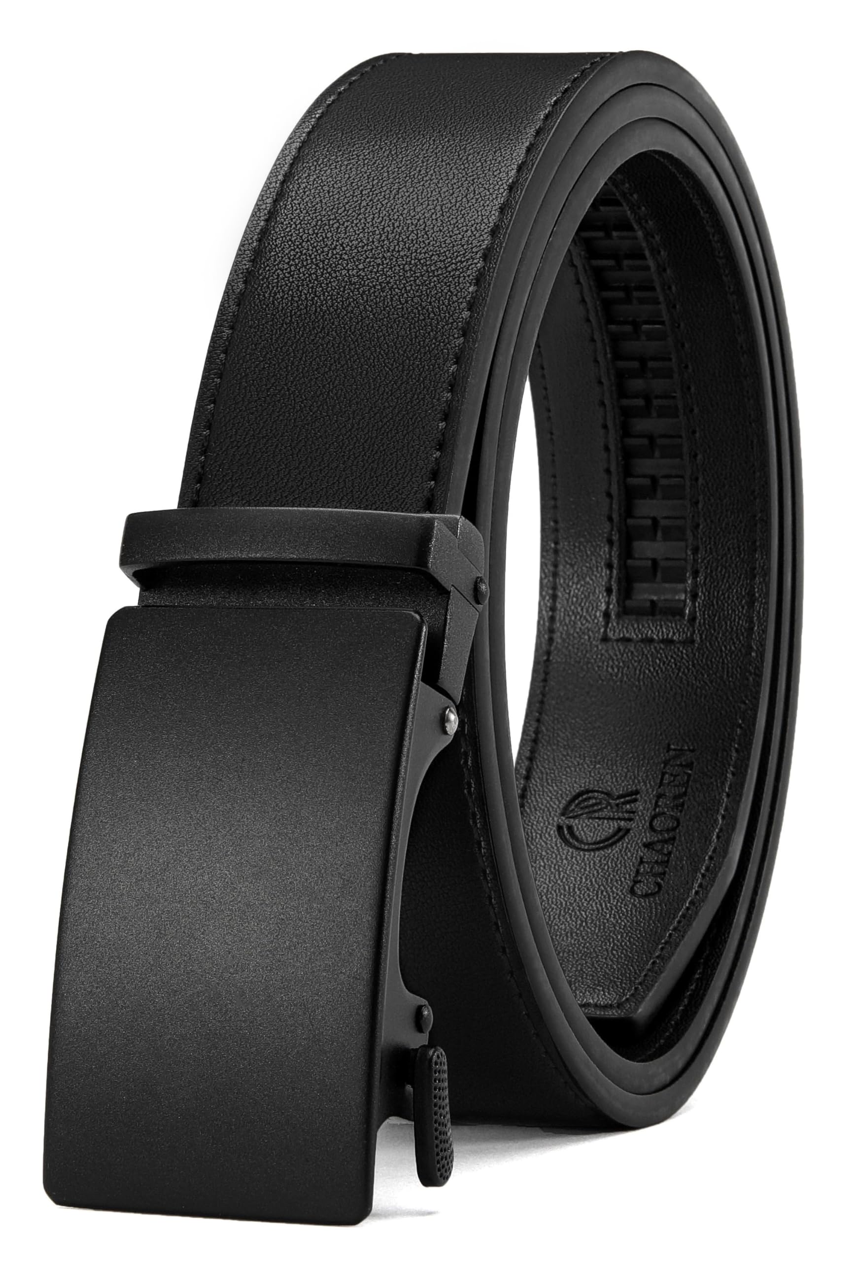 CHAOREN Ratchet Belts Men, 1 3/8" Mens Belts Leather for Dress, Micro Adjustable Fit Everywhere