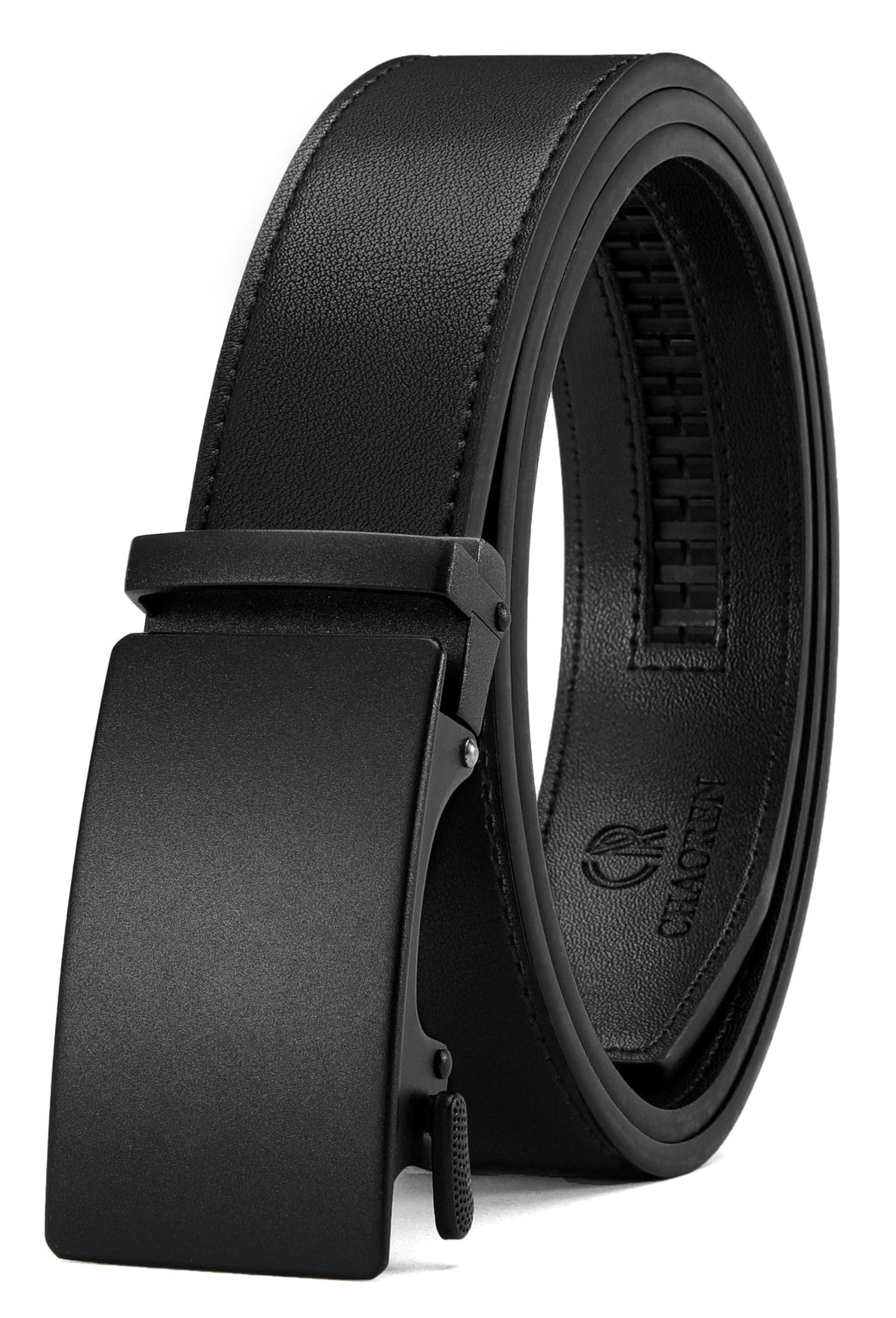 CHAOREN Ratchet Belts Men, 1 3/8" Mens Belts Leather for Dress, Micro Adjustable Fit Everywhere