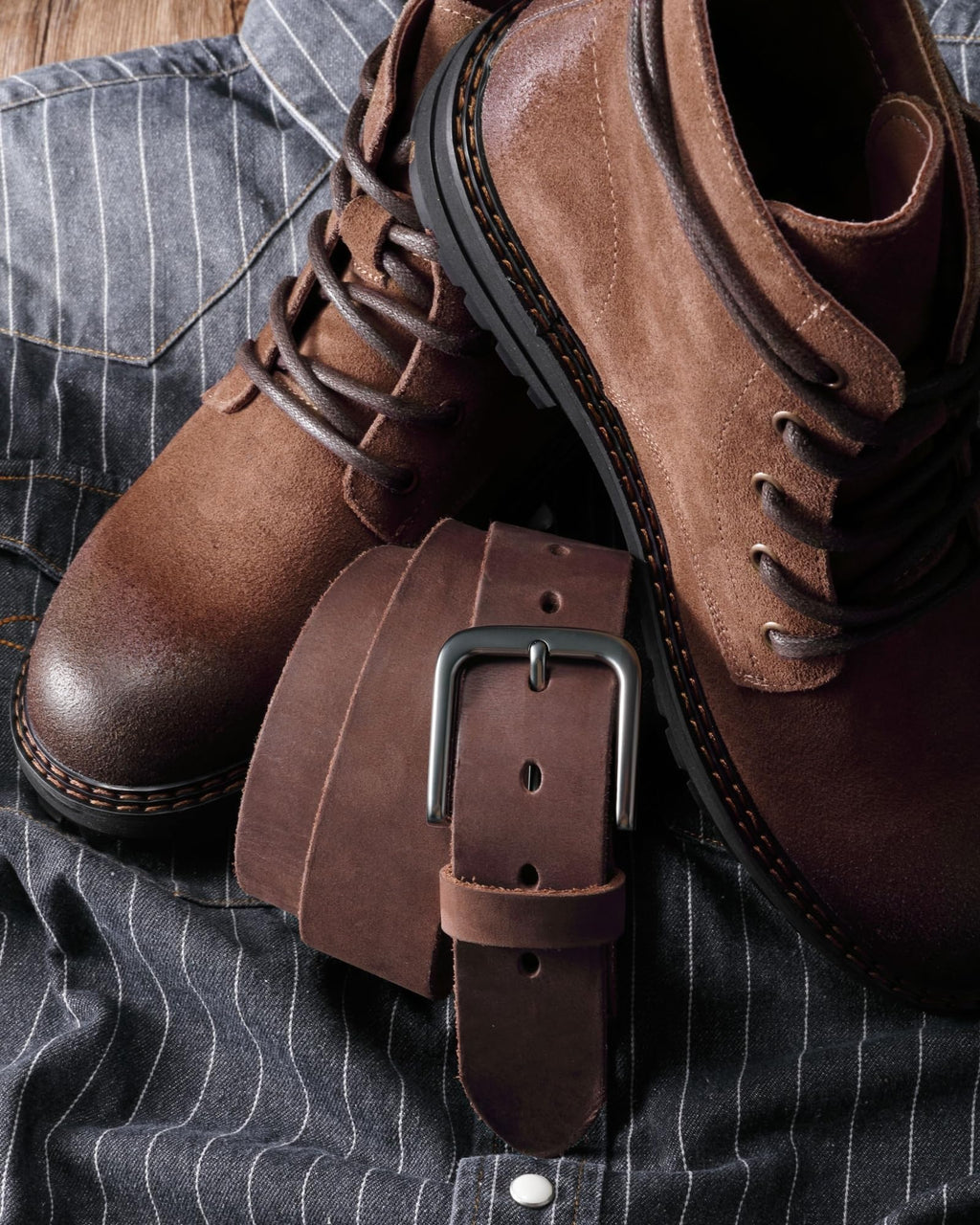 CHAOREN Belts Men - Full Grain Leather Belt for Jeans - Designed for Work Casual Occasion