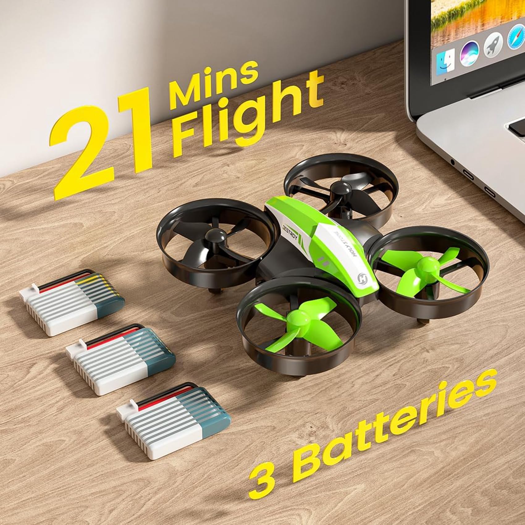 Holy Stone Mini Drone for Kids and Beginners RC Nano Quadcopter Indoor Small Helicopter Plane with Auto Hovering, 3D Flip, Headless Mode and 3 Batteries, Great Gift Toy for Boys and Girls