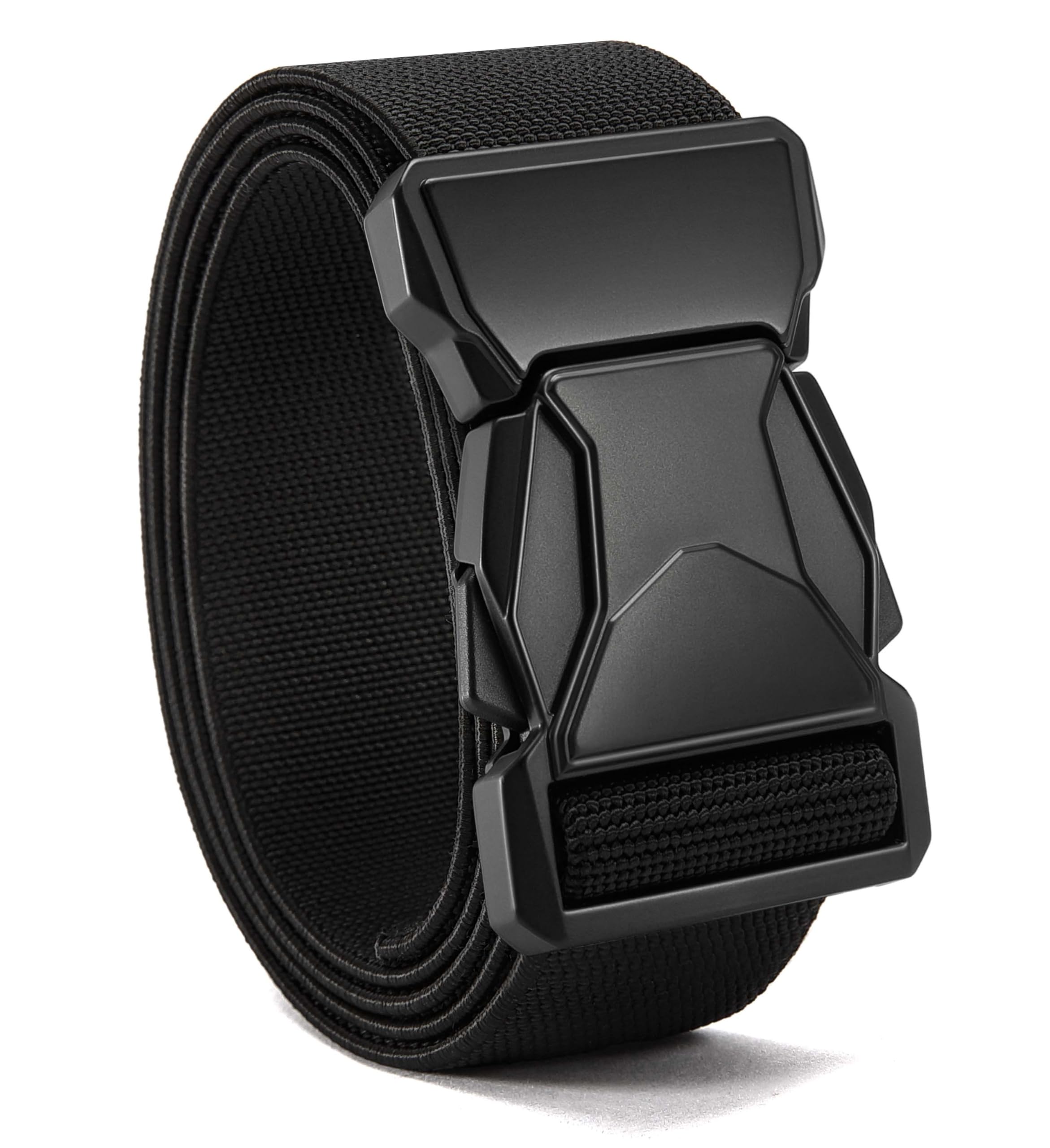CHAOREN Tactical Belt Men - 1.5" Nylon Stretch Military Mens Belt - Quick Release for Work Heavy Duty