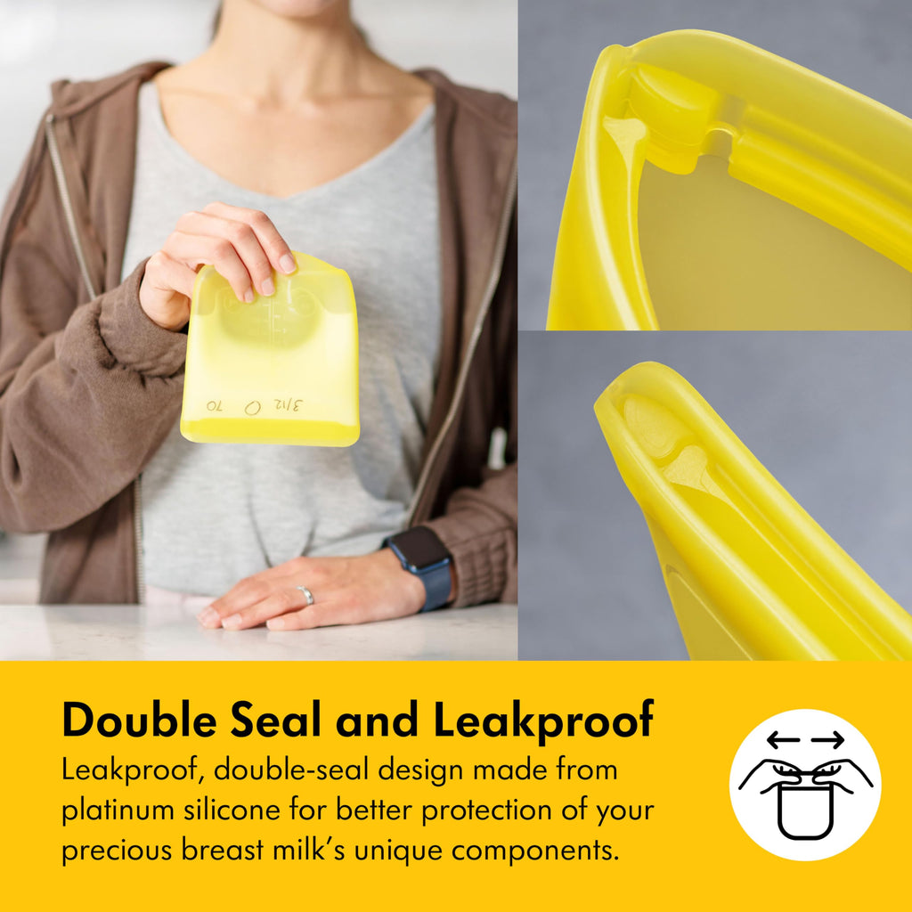 Medela Easy Pour Disposable Breast Milk Storage Bags, 7 oz/210 ml Capacity, Leakproof Design with Milk Protection, Made Without BPA, Pack of 100