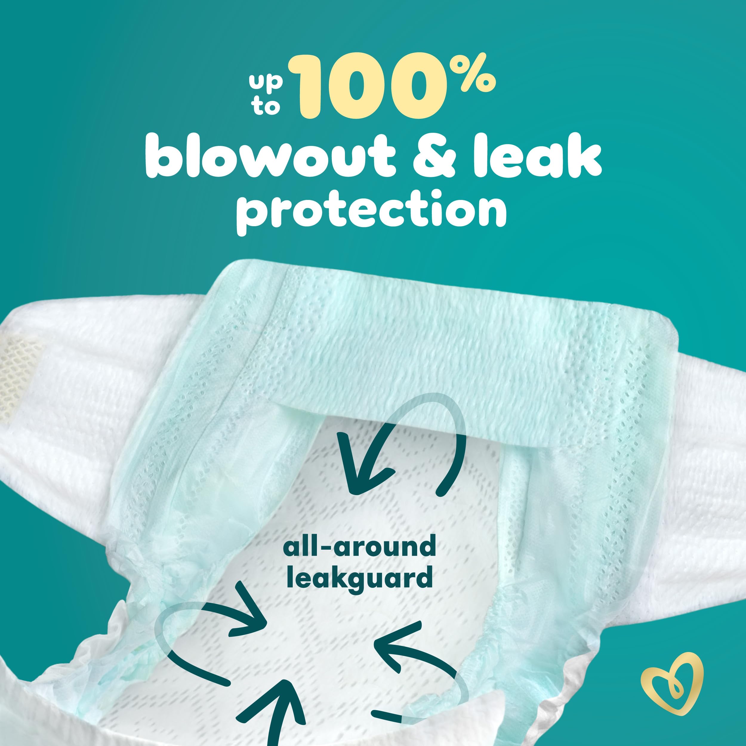 Pampers Swaddlers Diapers, Size 4 (15-34 lbs), 150 Count, Absorbent, Keeps Baby Dry and Comfortable, Skin Safe Disposable Baby Diaper