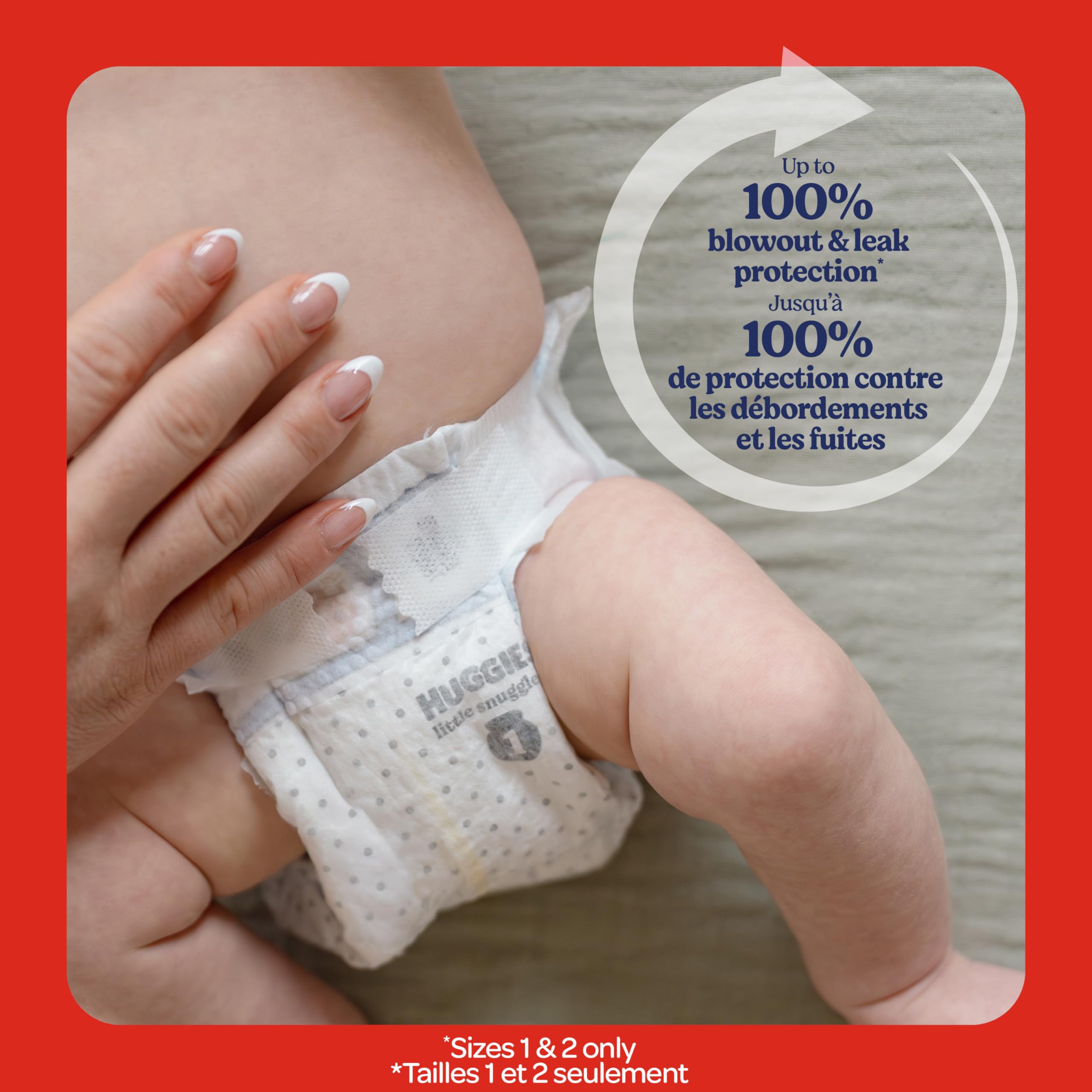 HUGGIES Newborn Diapers - HUGGIES Little Snugglers Disposable Baby Diapers, 84ct, Giga Pack