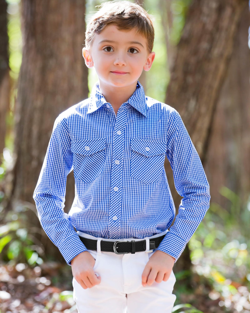 CHAOREN Woven Kids Belt, 1.2" Elastic Boys Belt for Sport, Casual Youth Baseball Belt