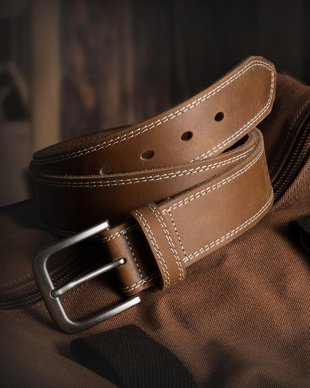 CHAOREN Belts Men - Full Grain Leather Belt for Jeans - Designed for Work Casual Occasion