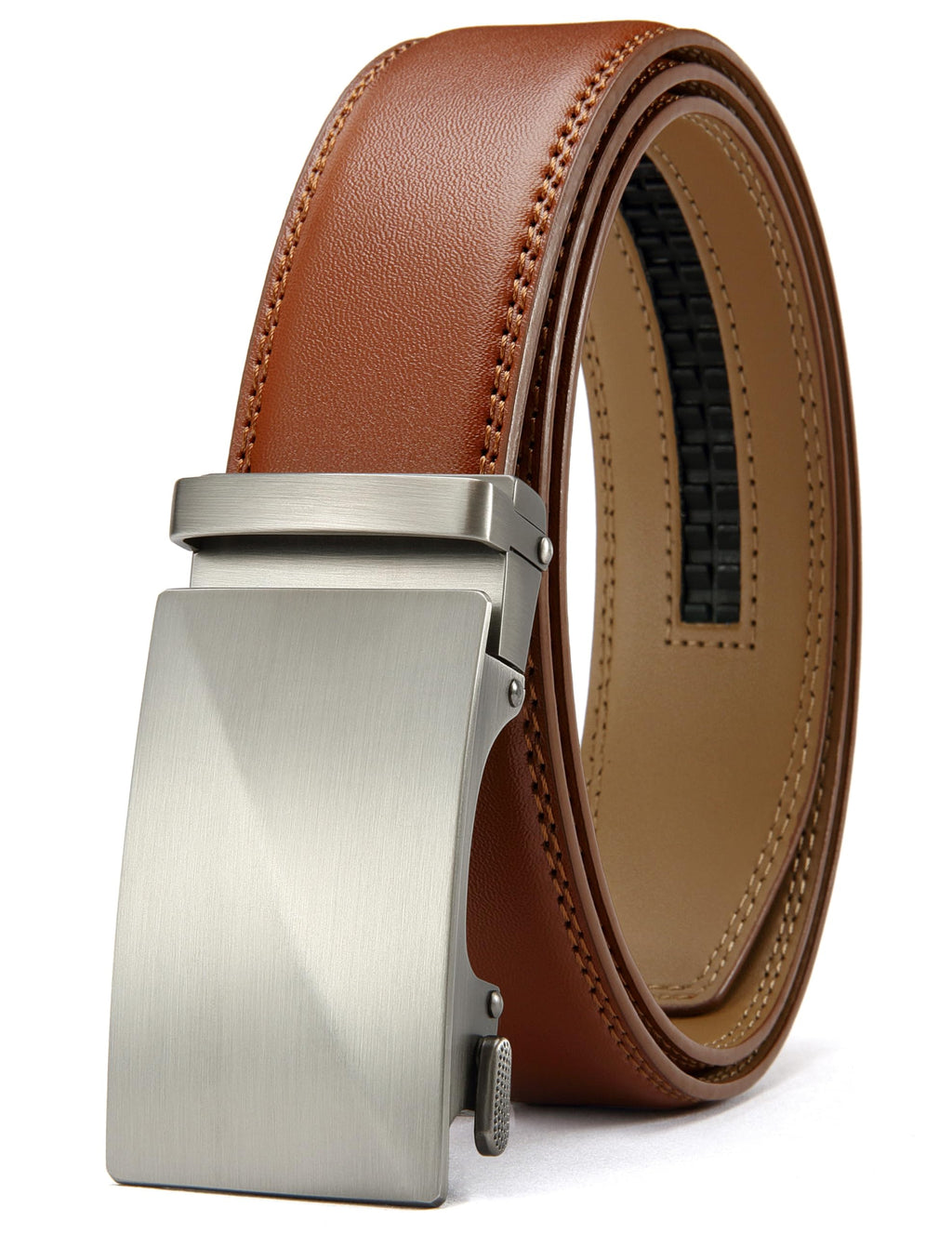 CHAOREN Ratchet Belts Men, 1 3/8" Mens Belts Leather for Dress, Micro Adjustable Fit Everywhere