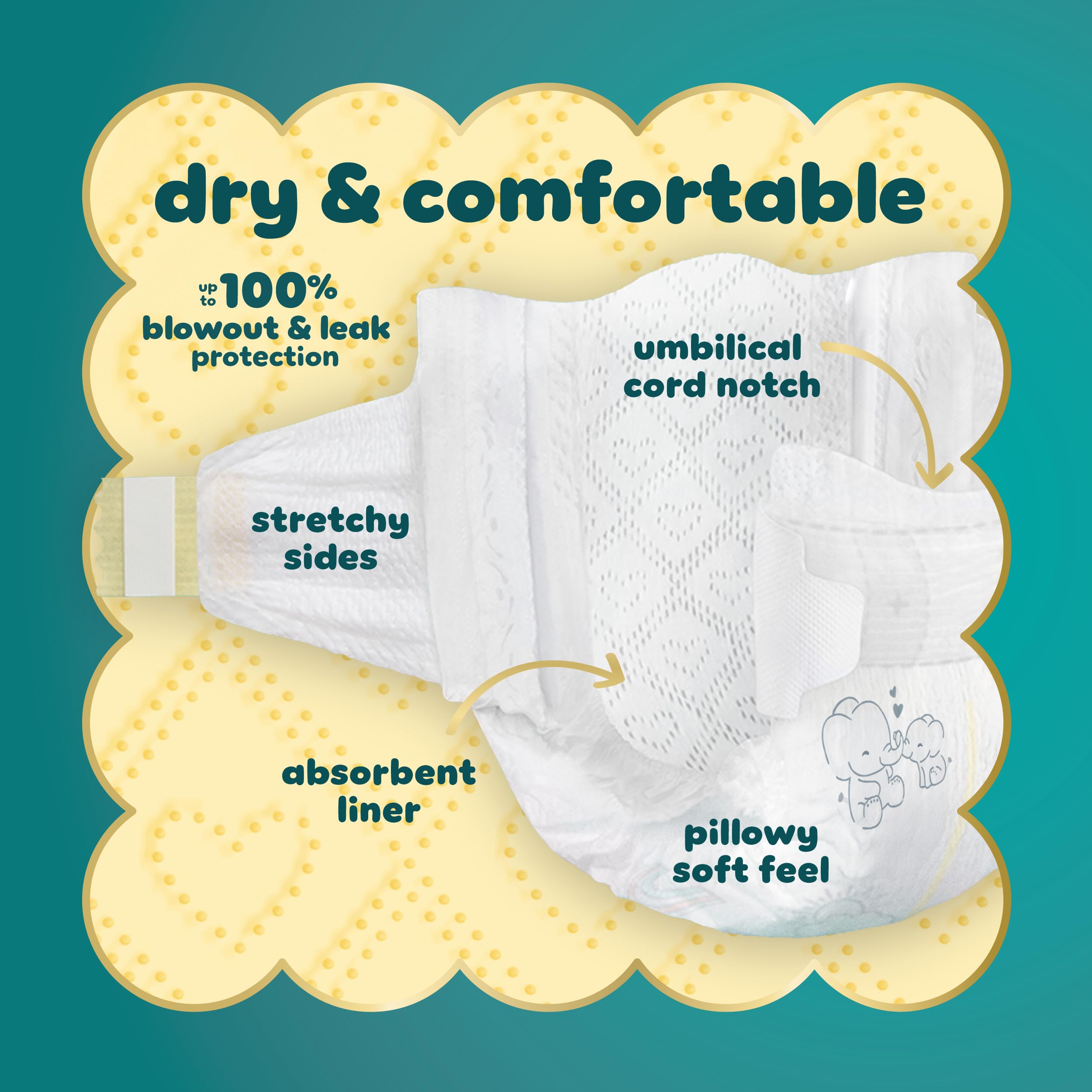 Pampers, Swaddlers Diapers, Ultra Absorbent Disposable Infant Diaper, Size 5 (12.25+ kg), 100 Count