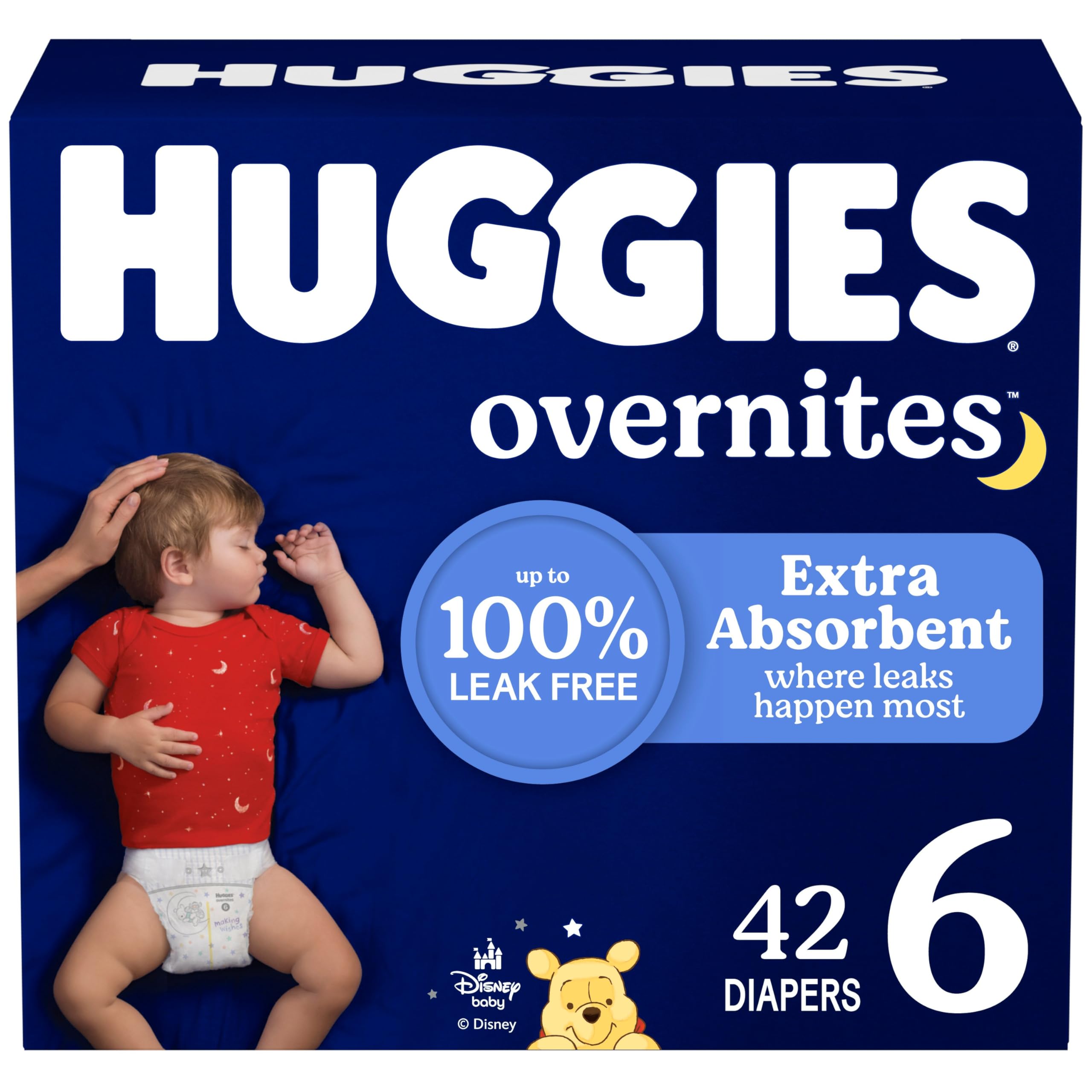 Huggies Overnites Size 4 Overnight Diapers (22-37 lbs), 58 Ct