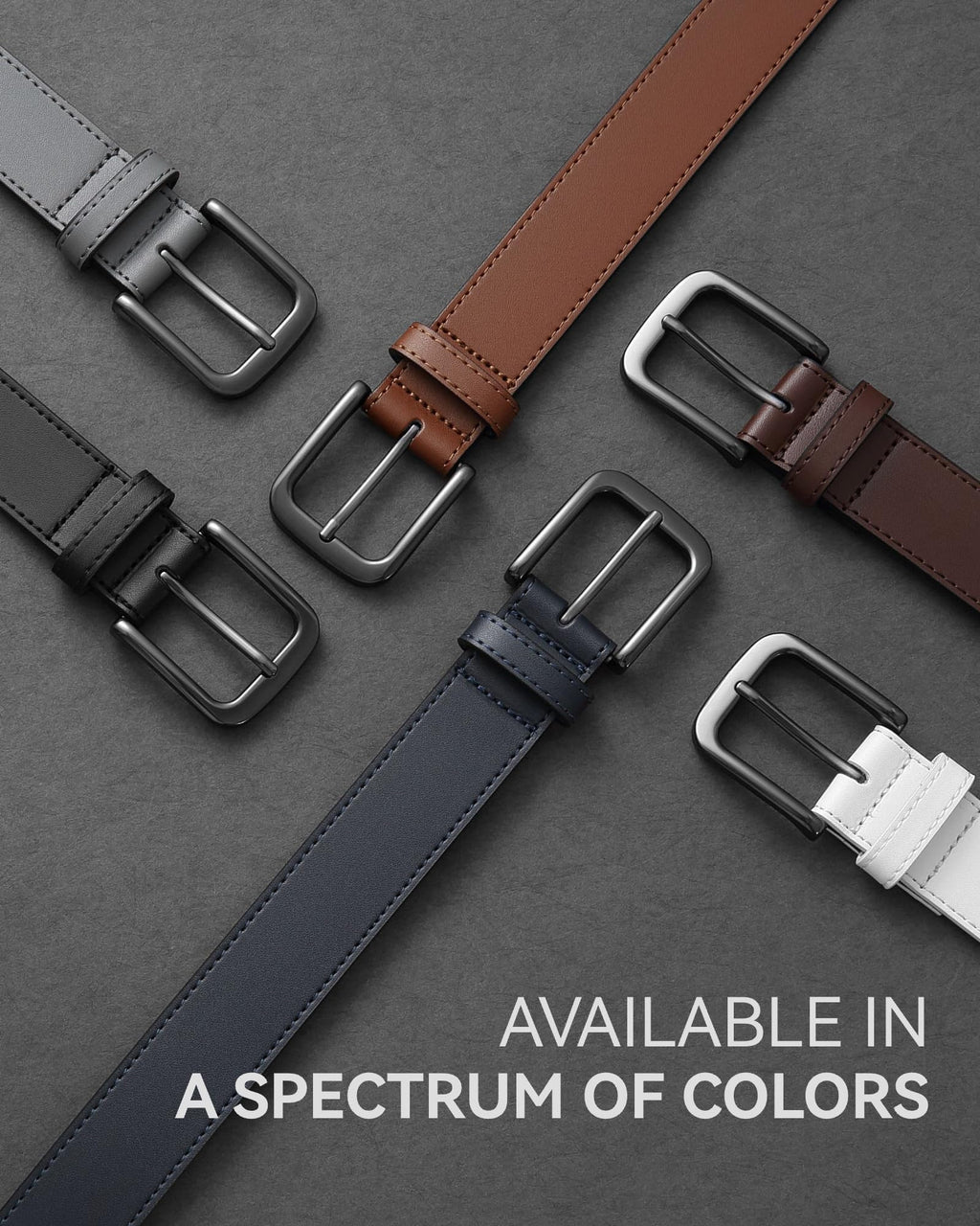 CHAOREN Mens Belts Leather - 35mm Genuine Leather Belts for Men - Ideal Match for Casual Jeans